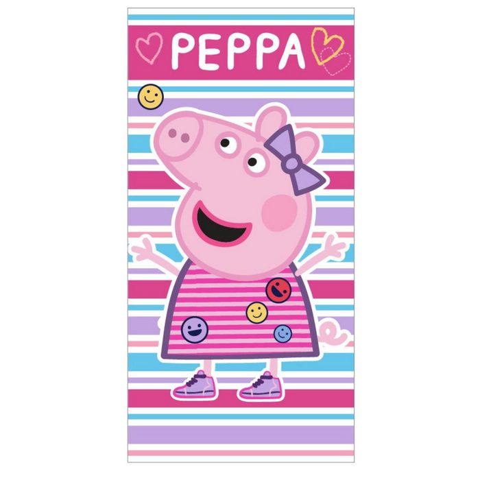 Peppa Pig Strandtuch Peppa Wutz Kinder Badetuch Gr. 70x140 cm