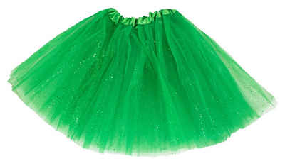 Das Kostümland Kostüm Glitzer Petticoat 40 cm - Grün
