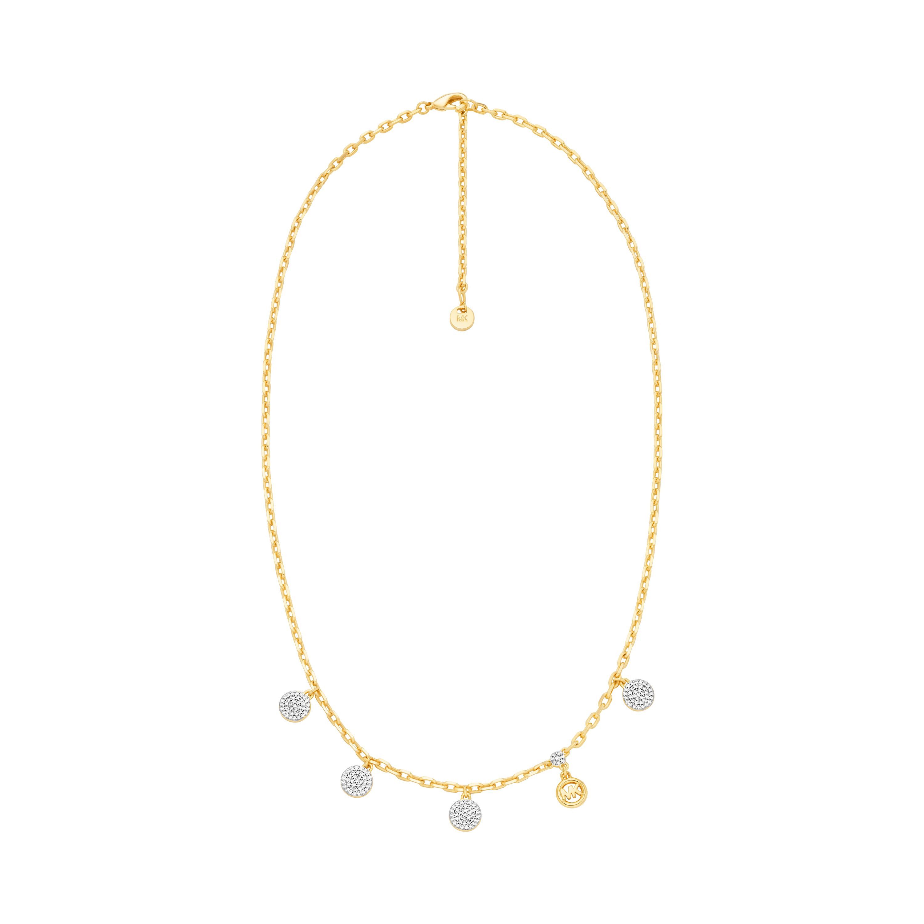 MICHAEL KORS Kette mit Anhänger Schmuck Geschenk Metall Halsschmuck Halskette Premium, mit Zirkonia (synth)