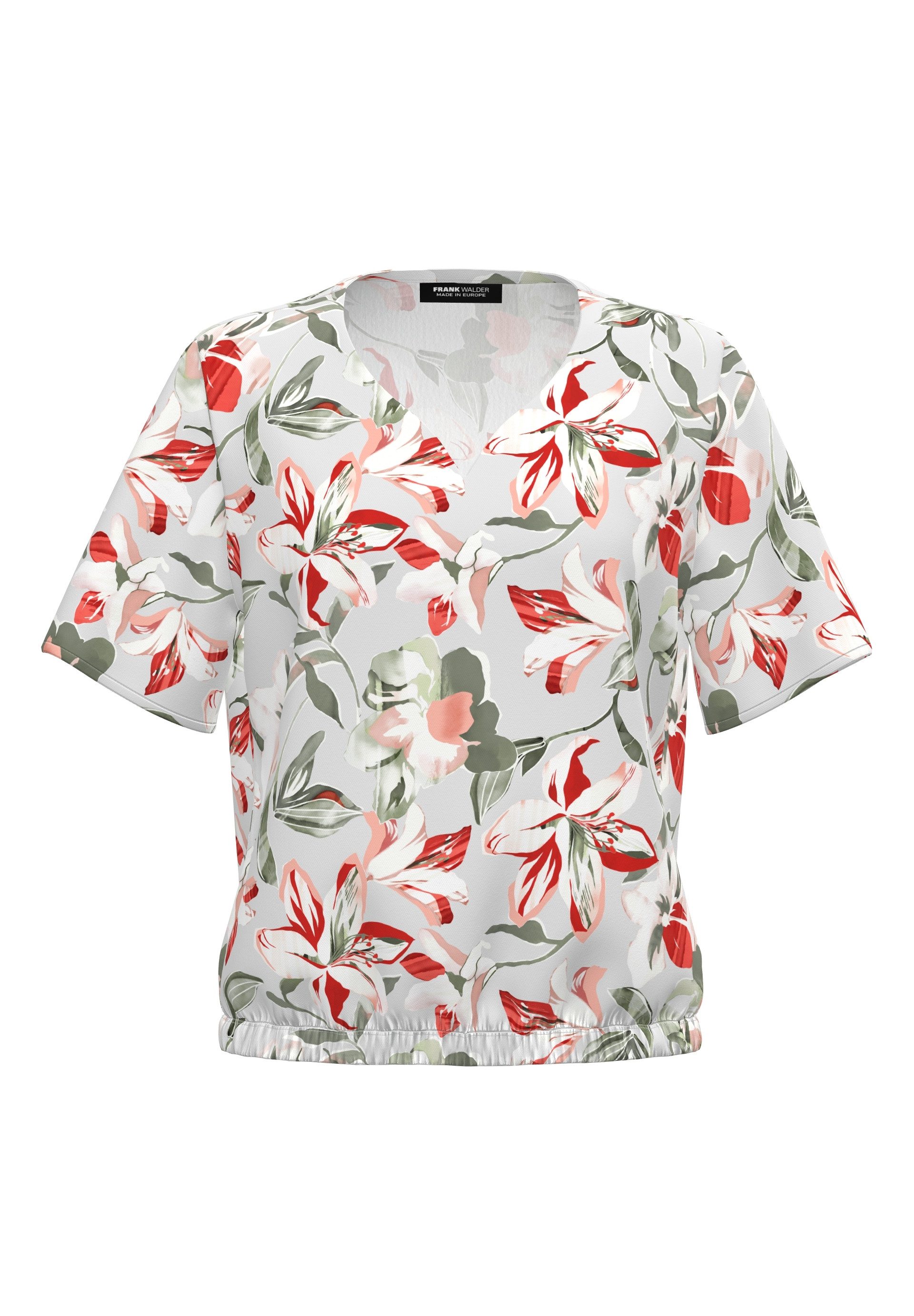 FRANK WALDER Kurzarmshirt mit schmeichelnder Silhouette günstig online kaufen