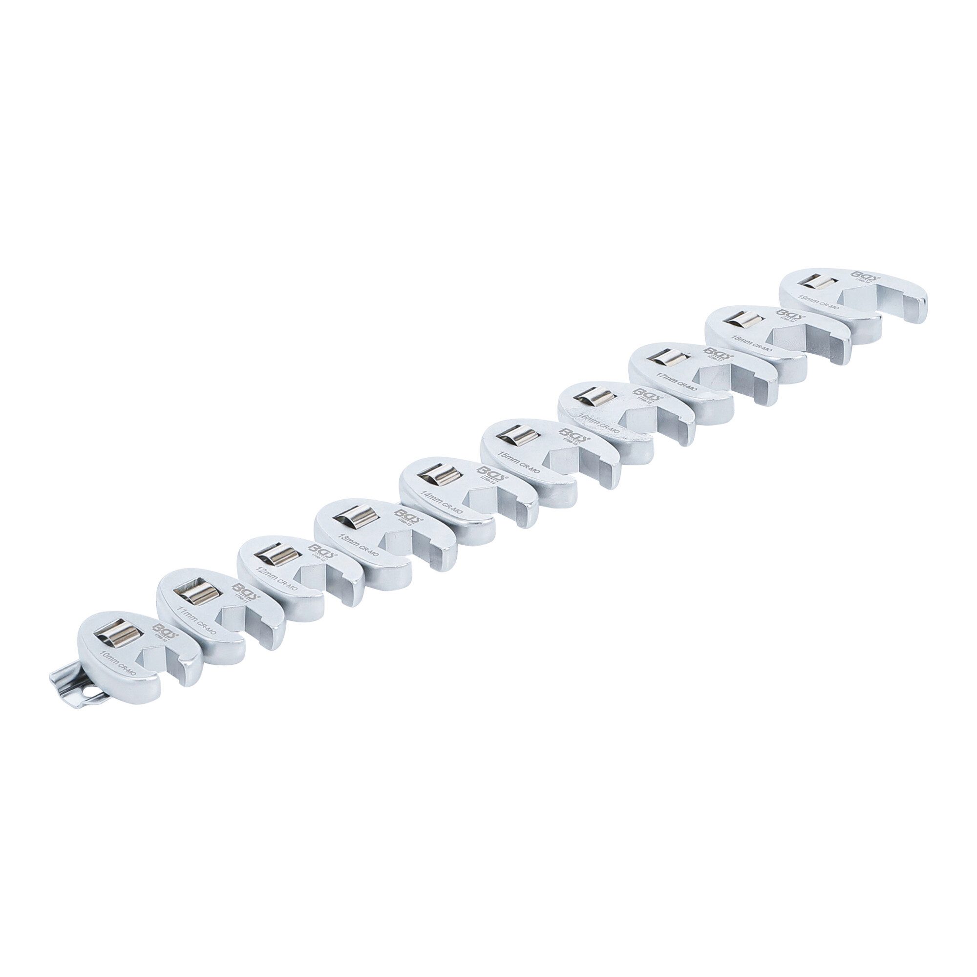 BGS technic Maulschlüssel BGS Hahnenfußschlüssel-Satz Antrieb Innenvierkant 10 mm SW 10 - 19 mm