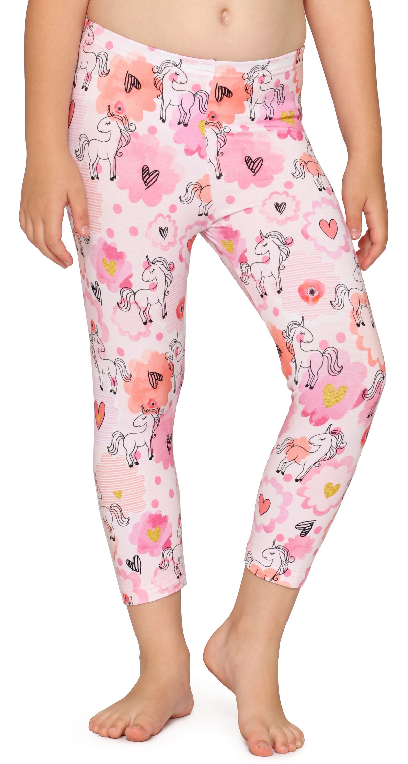 Leggings Mädchen 3/4 Capri Leggings MS10-405