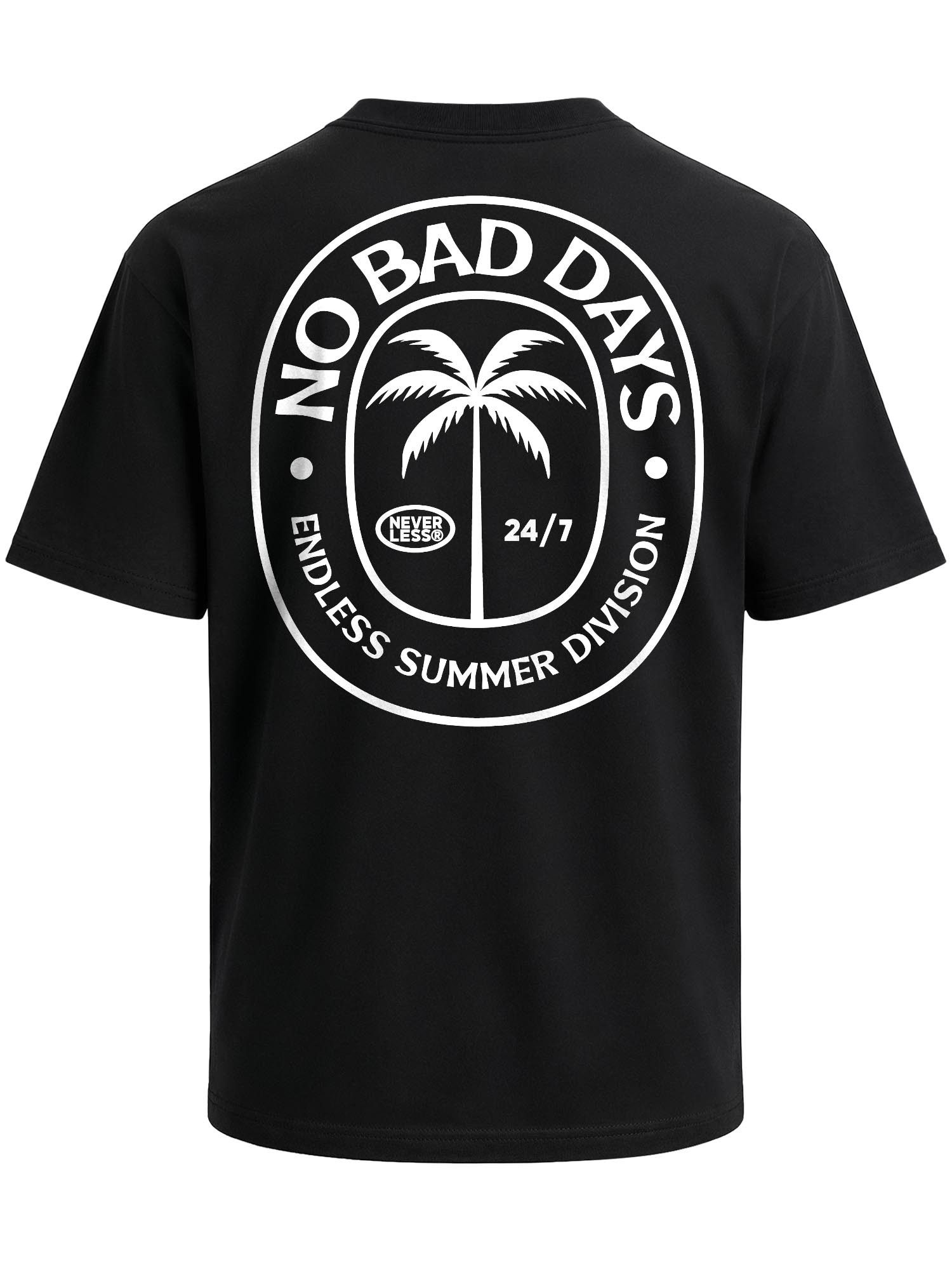 Neverless Oversize-Shirt Herren T-Shirt - Summer Division - Oversized Relaxed Fit Sommer mit Print