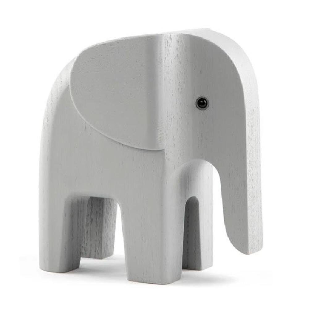 Novoform Elefant Dekofigur Eschenholz Skulptur Grau