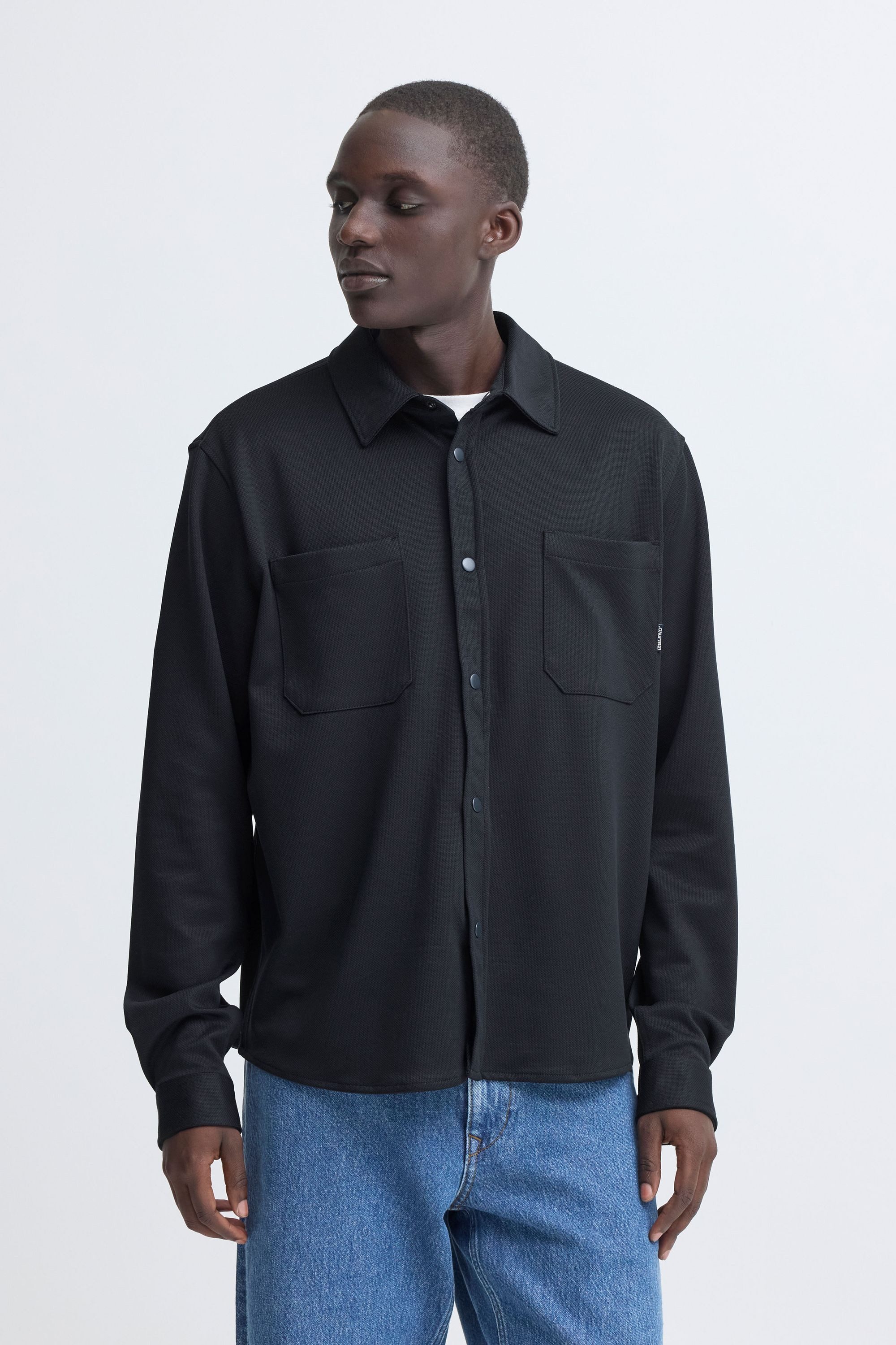 Blend Hemdjacke BHAdrian Modisches Overshirt mit Brusttasche