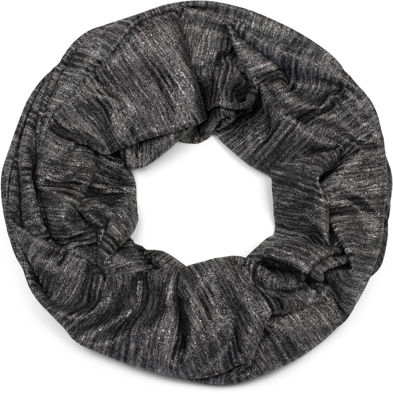Loop Loop Schal mit Glitzerfaden und kleinen Pailletten