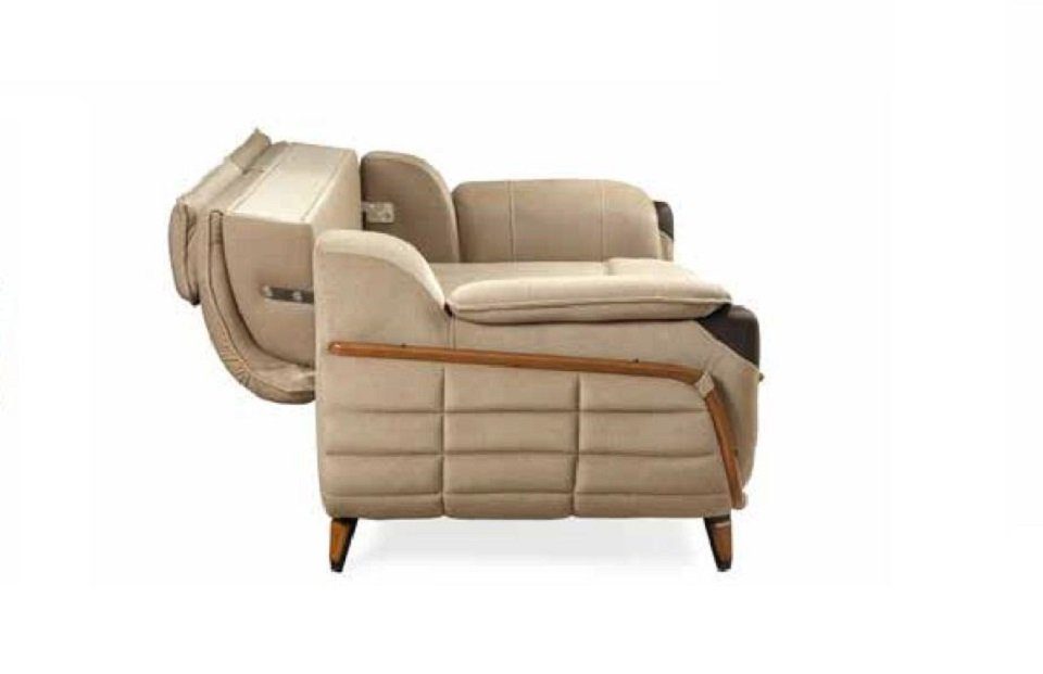 Sessel Sofa Sofagarnitur Set Sitzer Made Luxus Sofas JVmoebel Europe Sofa Relax in Klassisches, 3+3