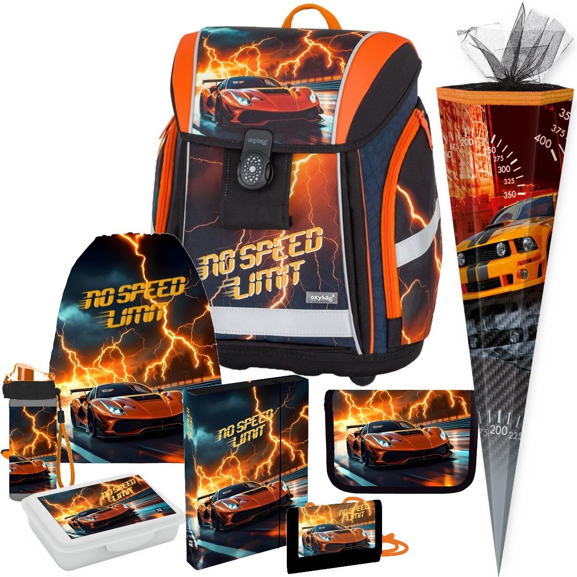 OXYBAG Schulranzen 1.Klasse Jungen in unterschiedlichen Sets (8-tlg)