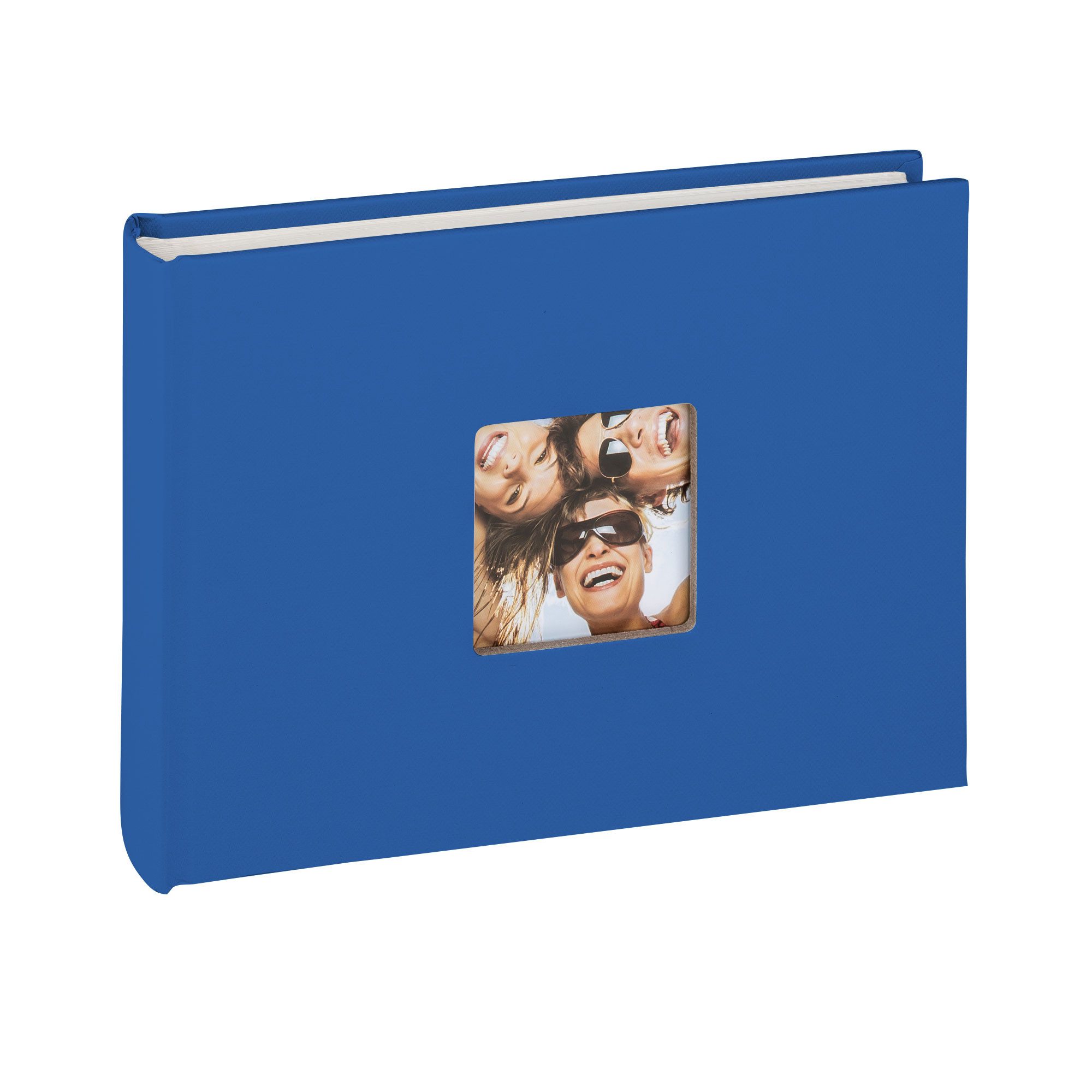 Walther Design Fotoalbum Fun 22 x 16 cm, buchgebundenes Album, Papiereinband, quadratischer Bildausschnitt