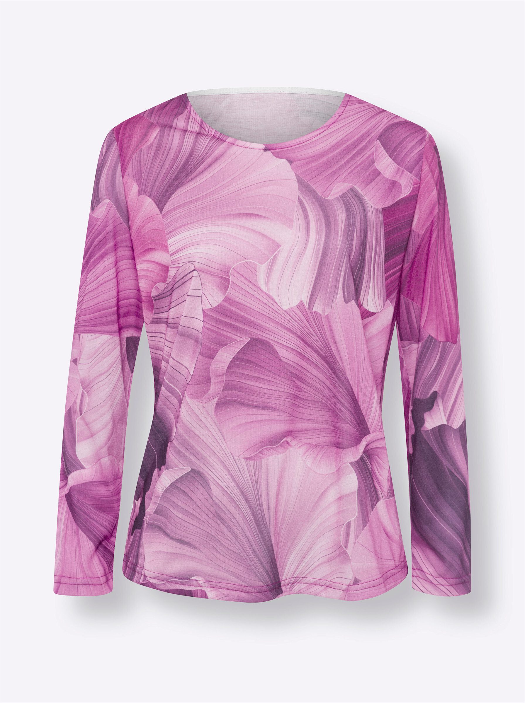 T-Shirt Druck-Shirt Langarm