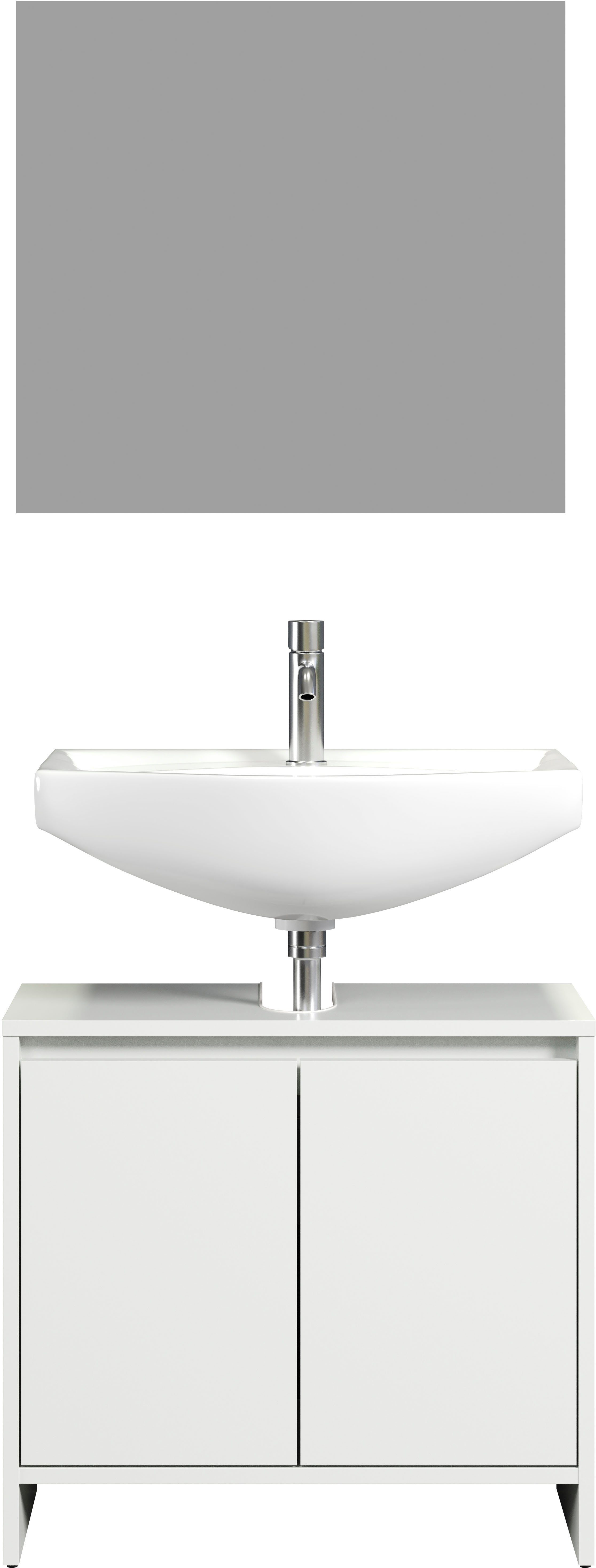 INOSIGN Badmöbel-Set Banta, (2-St), Griffloser Waschbeckenunterschrank in W günstig online kaufen