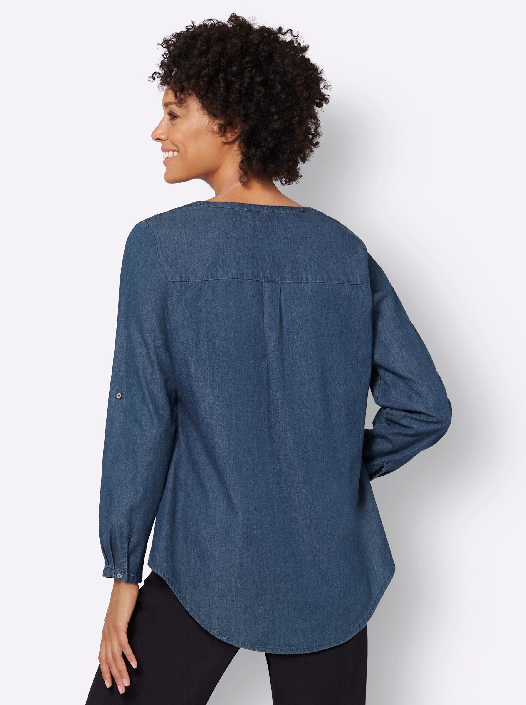 Klassische WITT blue-bleached WEIDEN Bluse