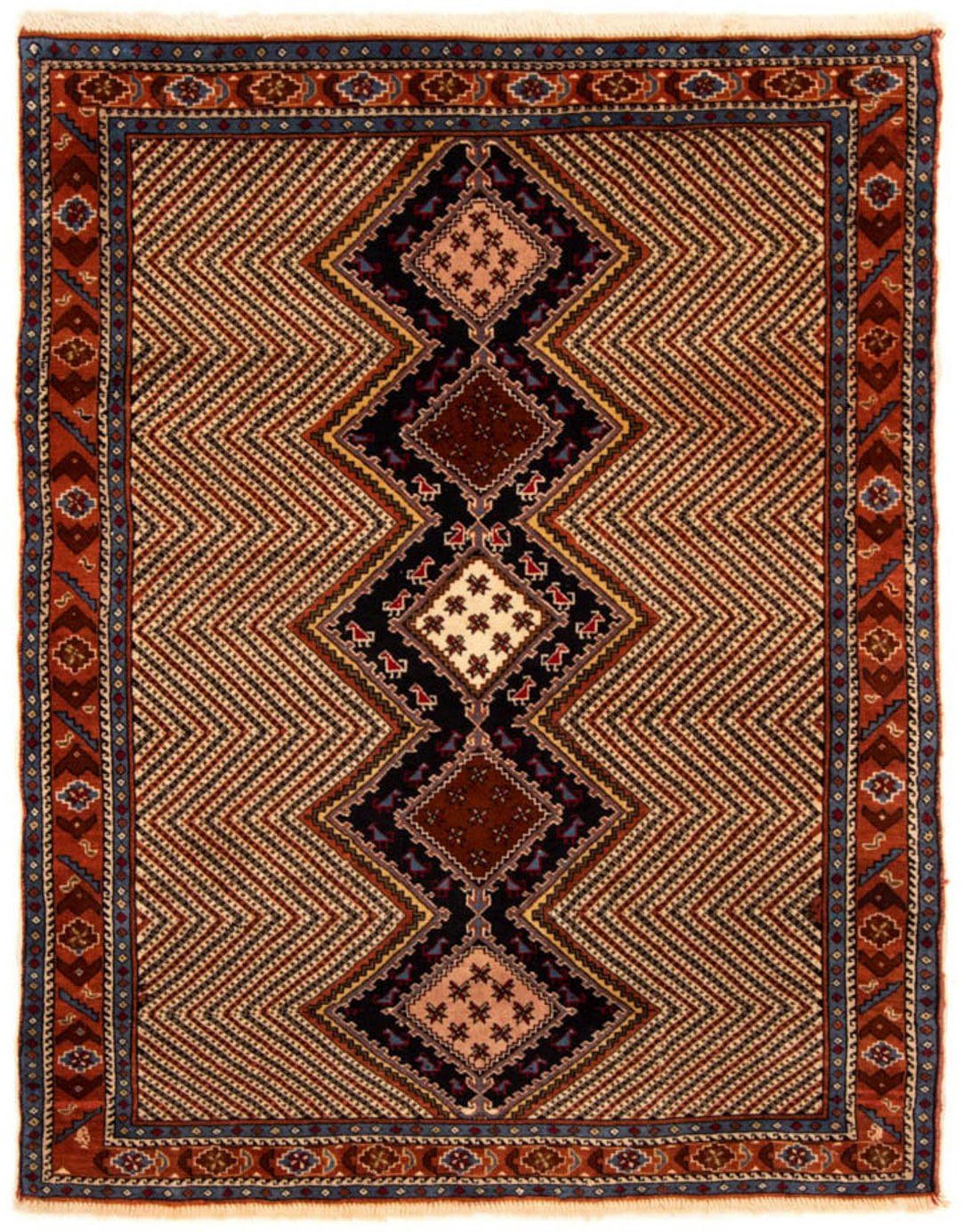 Wollteppich Belutsch Medaillon Ruggine 156 Handgeknüpft morgenland, mm, cm, Höhe: rechteckig, 8 120 x