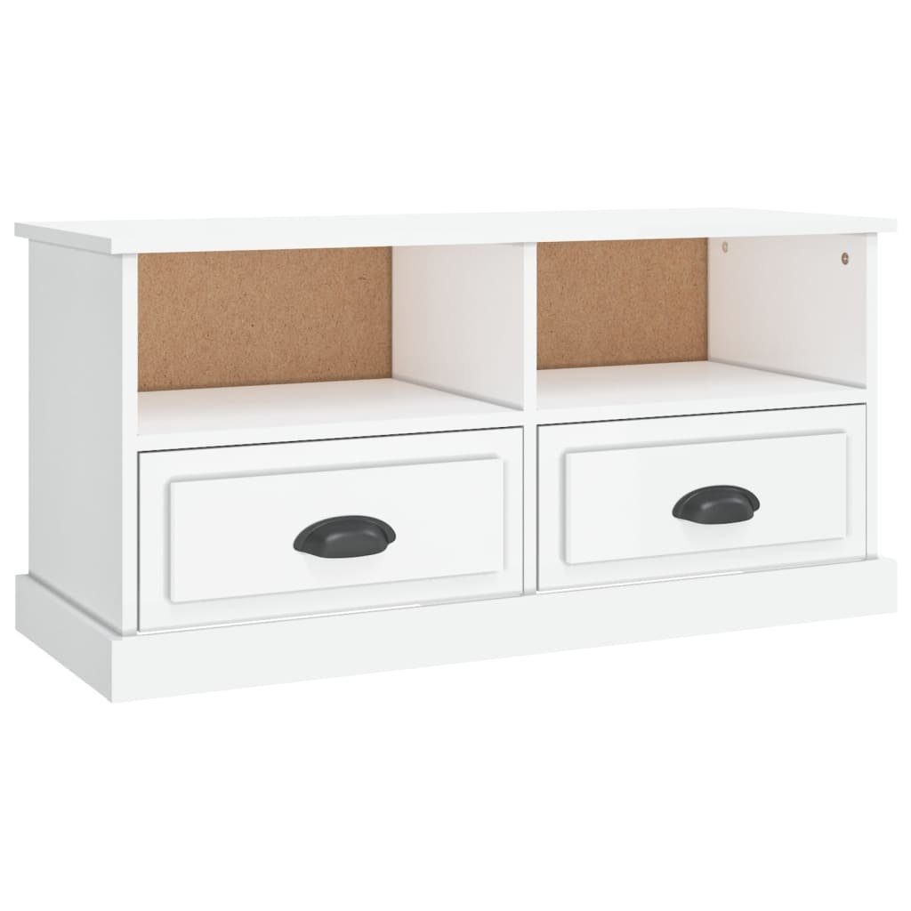 (1-St) Hochglanz-Weiß cm vidaXL TV-Schrank TV-Schrank 93x35,5x45 Holzwerkstoff