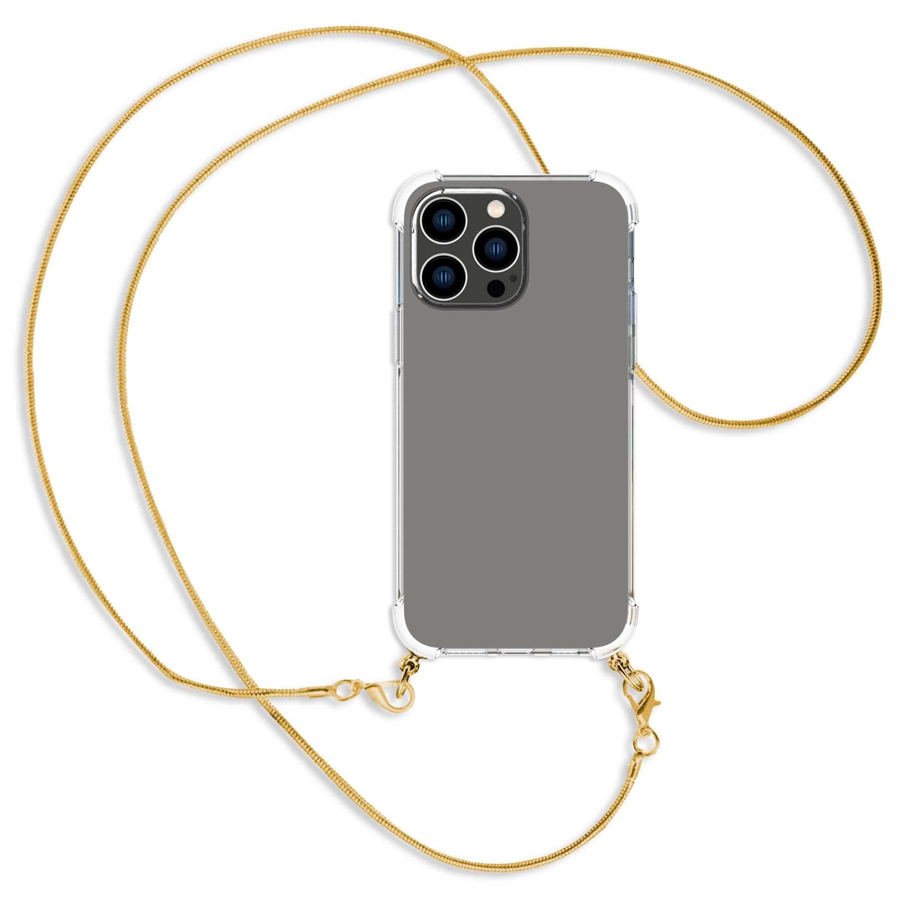 mtb more energy Handykette für Apple iPhone 14 Pro Max (6.7) [NC-603-MK], Umhängehülle mit Metallkette [NC-603-MK]