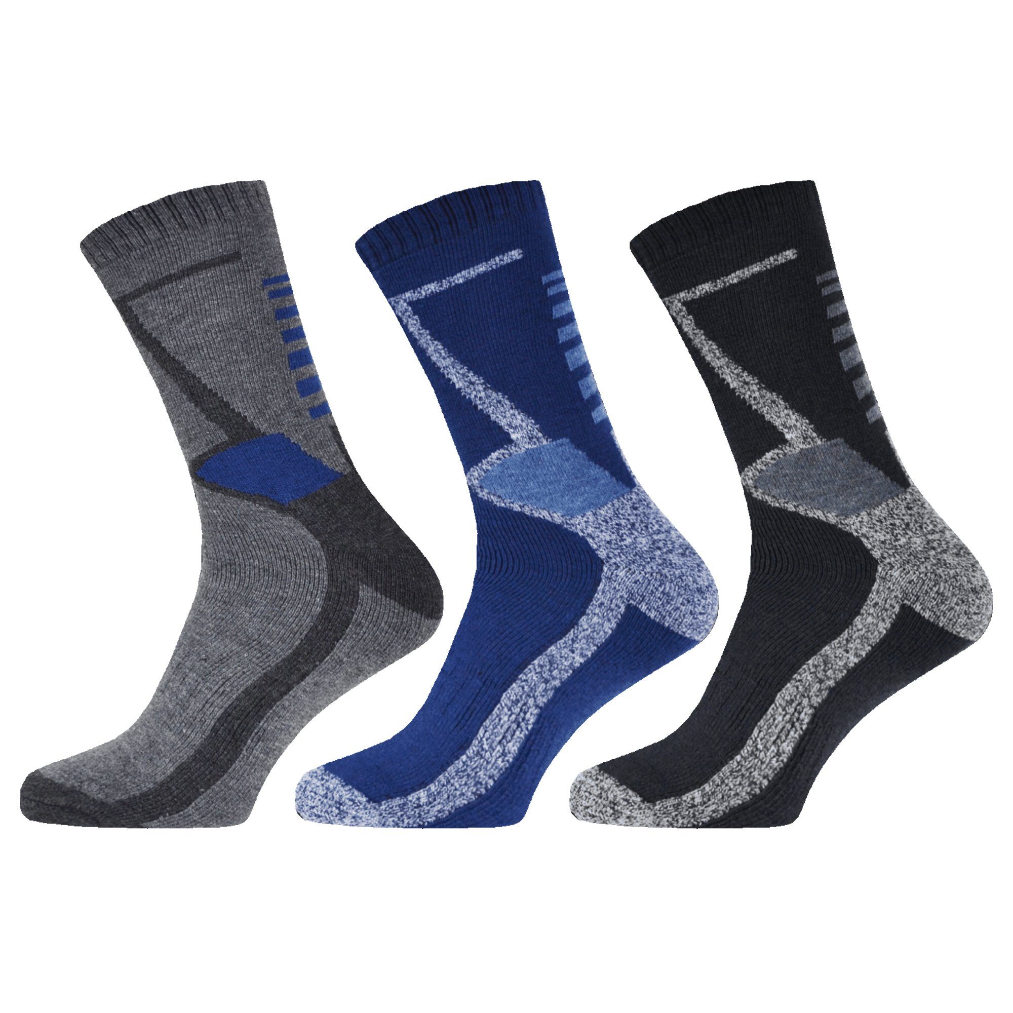 TEXEMP Thermosocken 6-18 Paar Thermo Socken Herren Damen Wintersocken Warme Dicke Strümpfe (Packung, 6-Paar) Wärmend - Mit Innenfrottee