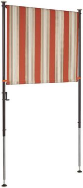 Angerer Freizeitmöbel Klemm-Senkrechtmarkise Nr. 9300 rot/beige, BxH: 150x275 cm