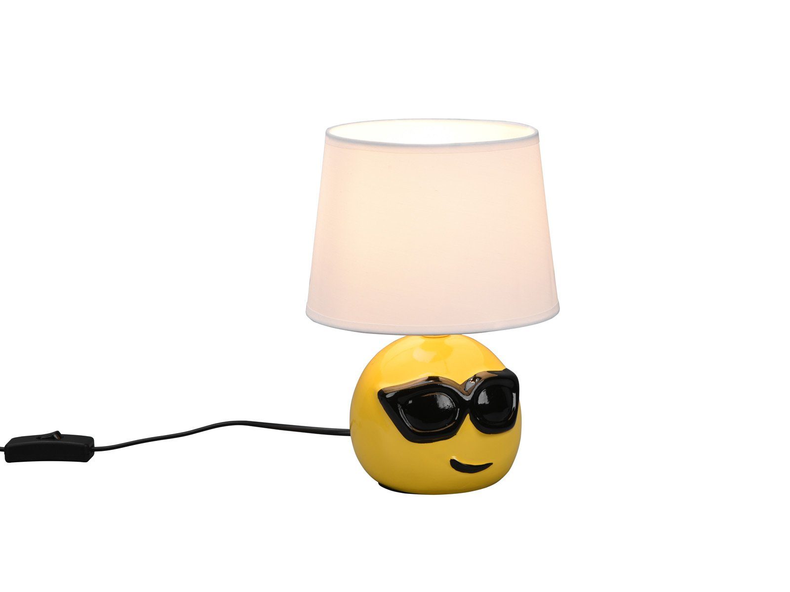 Nachttischlampe, 26cm cool-e LED Höhe Weiß, warmweiß, wechselbar, LED klein-e meineWunschleuchte dimmbar Gelb-Weiß ausgefallen Kinderzimmer-lampe