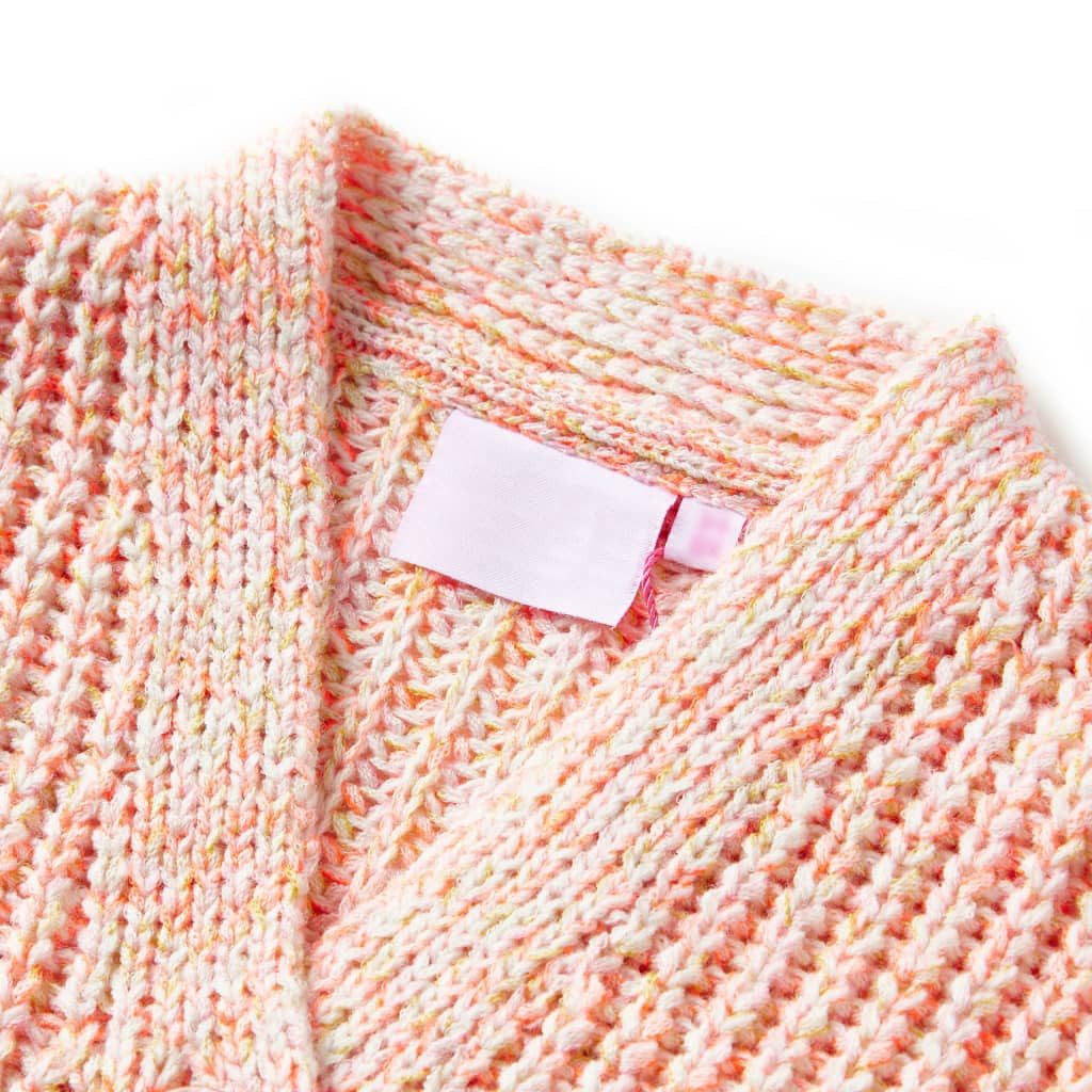 vidaXL Strickjacke Kinder-Strickjacke Rosa 128