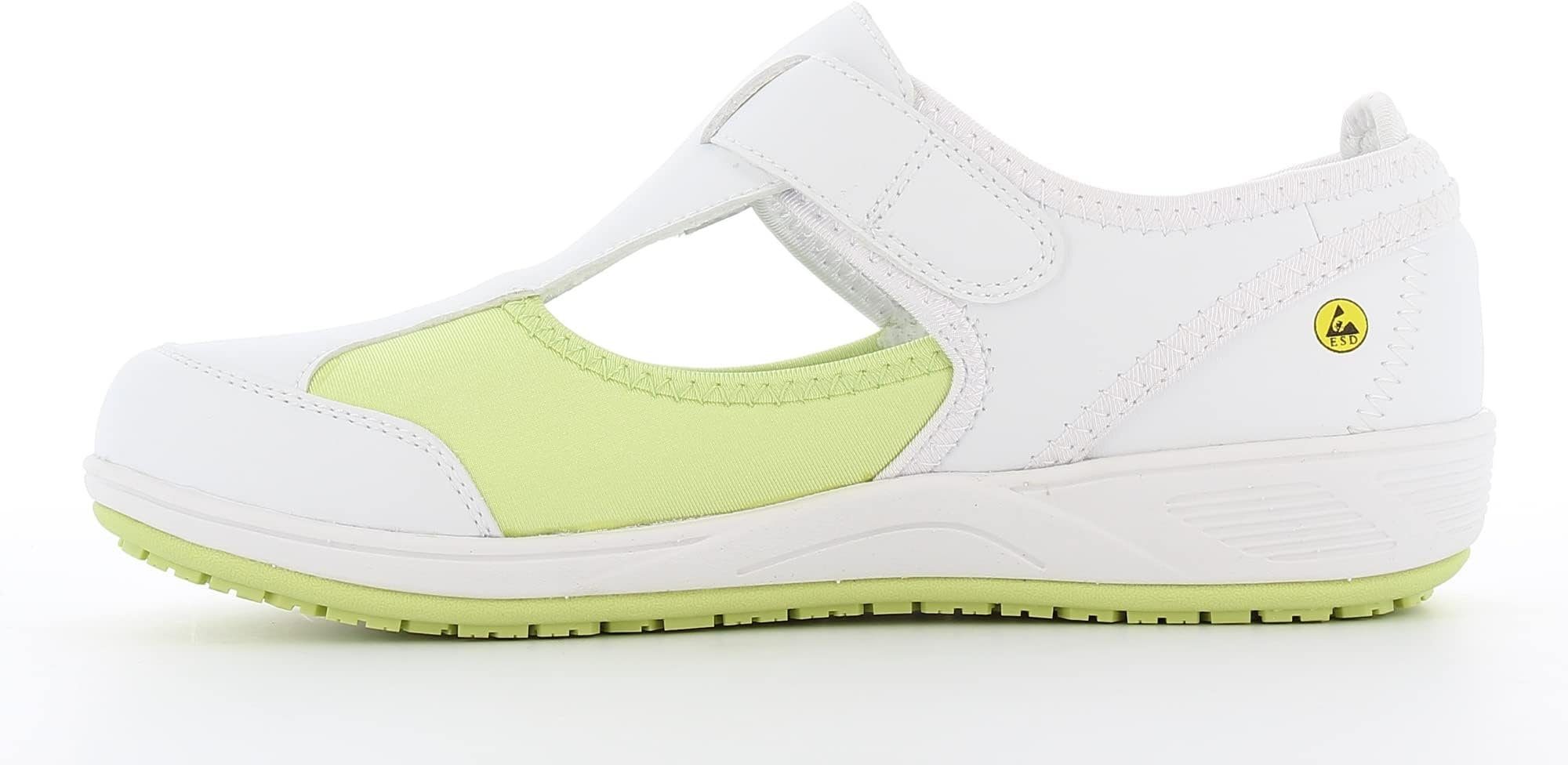 Safety Jogger Arbeitsschuhe Damen CAMILLE Bequemer Schuh aus Lycra - O1, ESD, SRC Sicherheitsschuh Rutschfest - Leicht - Bequem - Vegan - Pflege, Küche oder Innenbereich