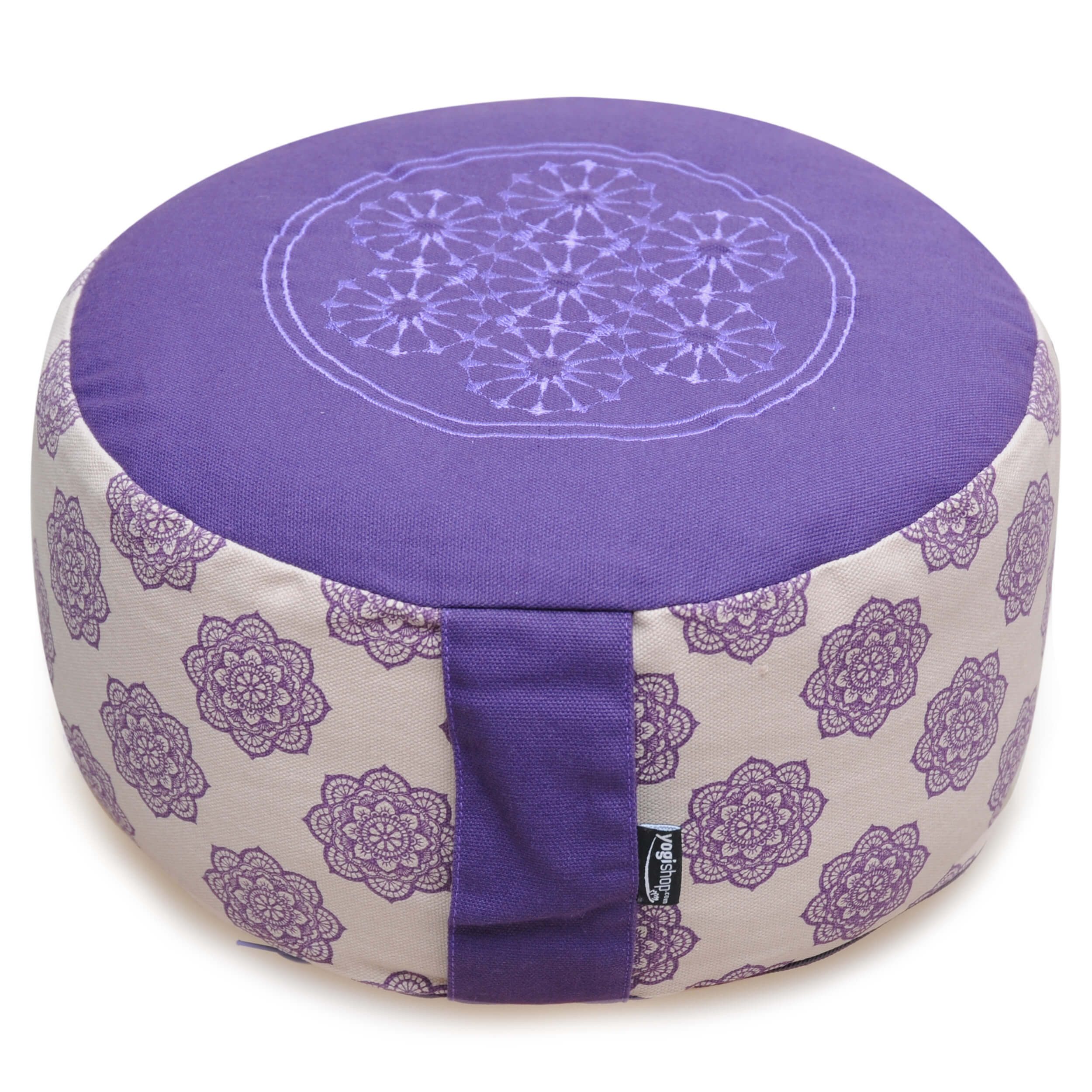 Meditationskissen Meditationskissen rund - vintage - organic cotton - ø 30cm x 15 cm