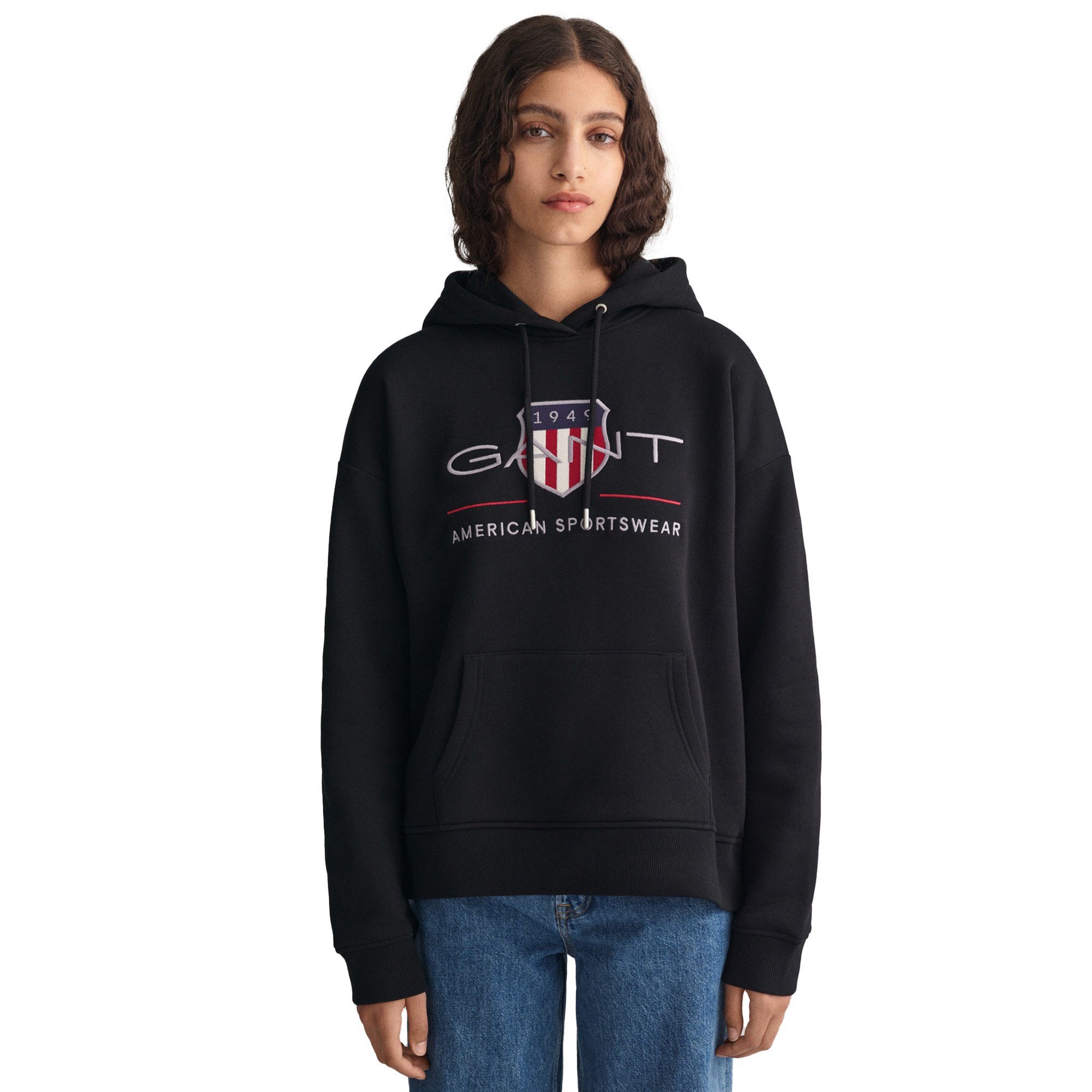 Gant Sweater Damen Sweatshirt Baumwolle Archive Shield Hoodie – Bild 4 von 5