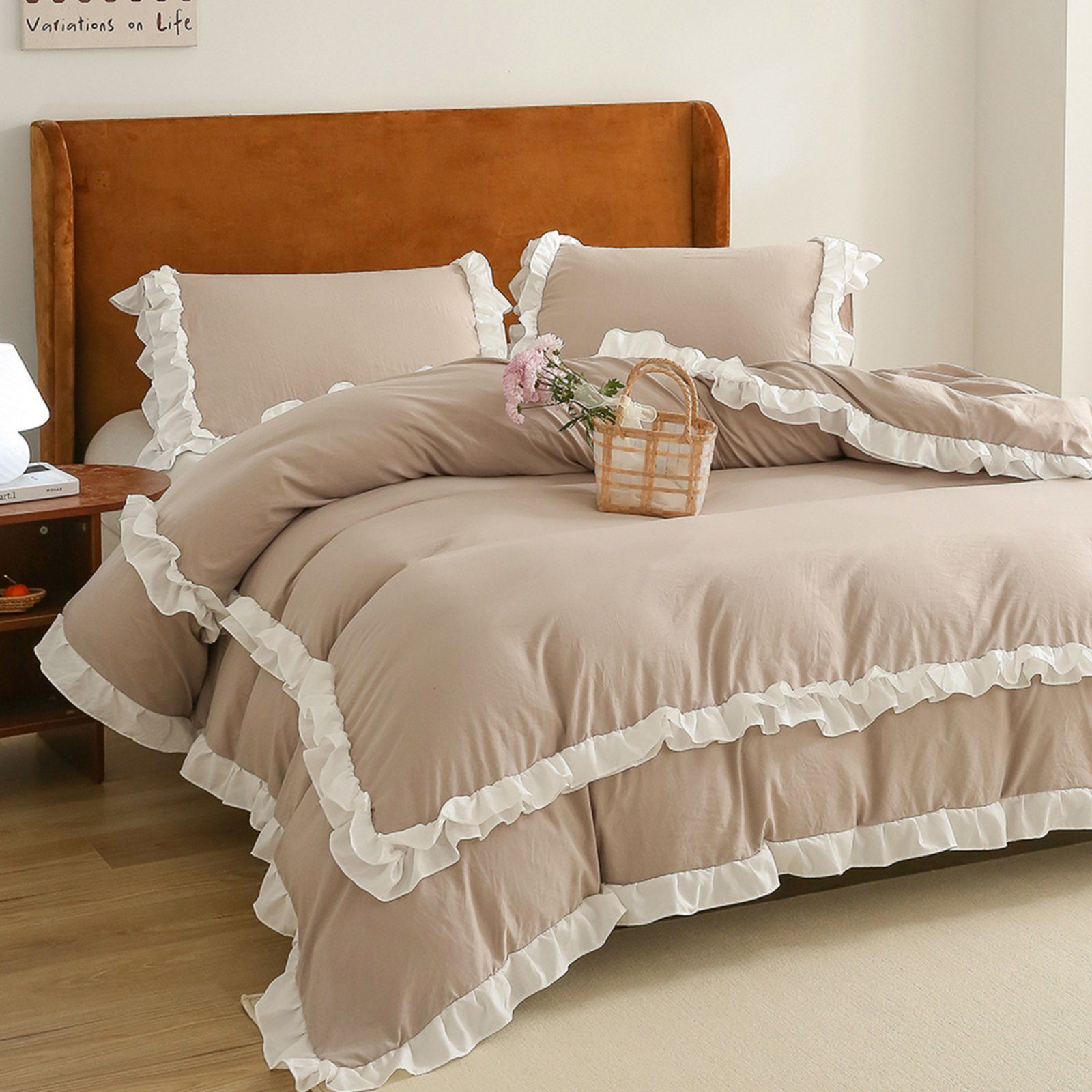 BYSURE Bettwäsche, Polyester, 3 teilig, Romantische, günstig online kaufen
