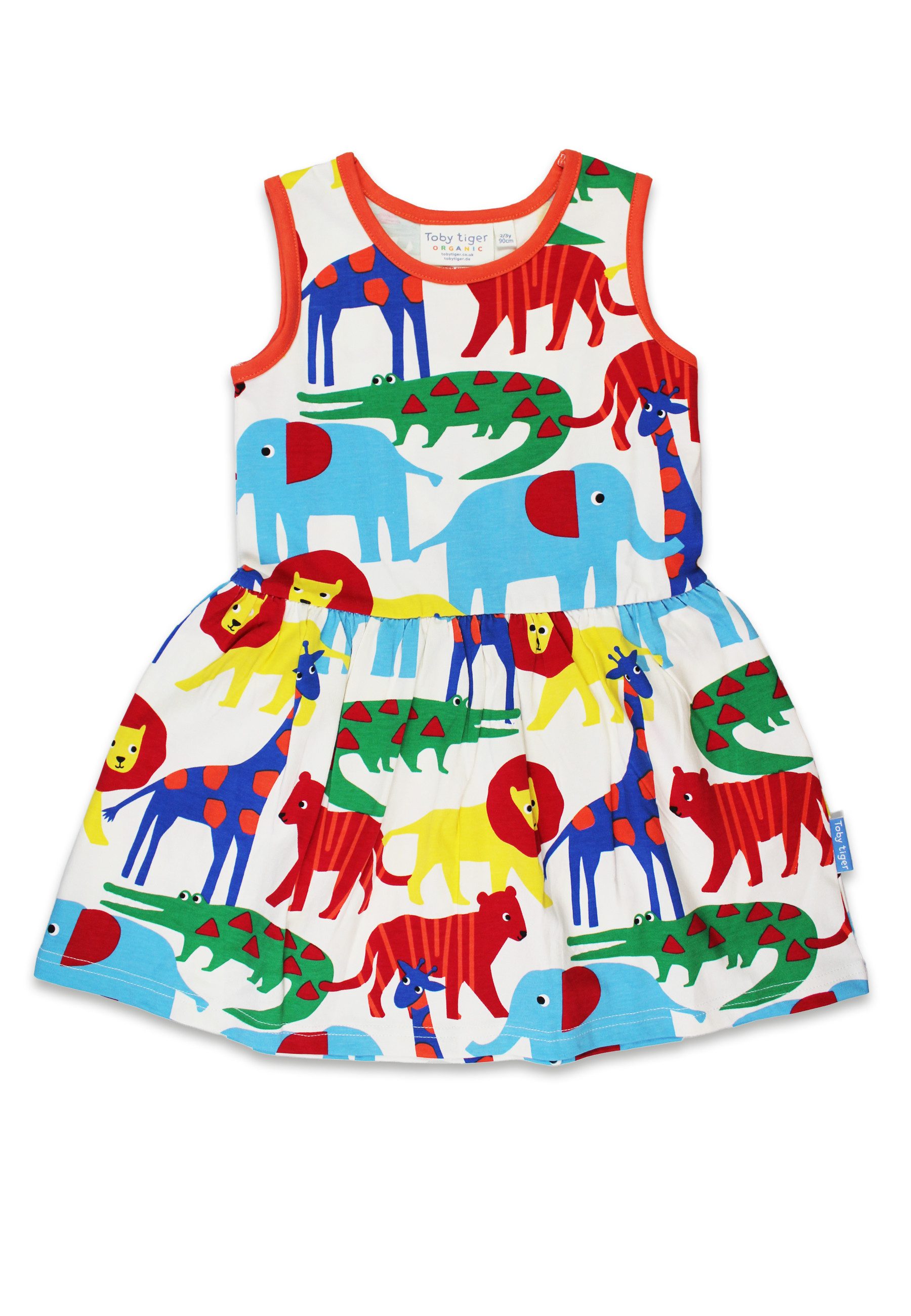 Toby Tiger Shirtkleid Sommerkleid mit Safari Print