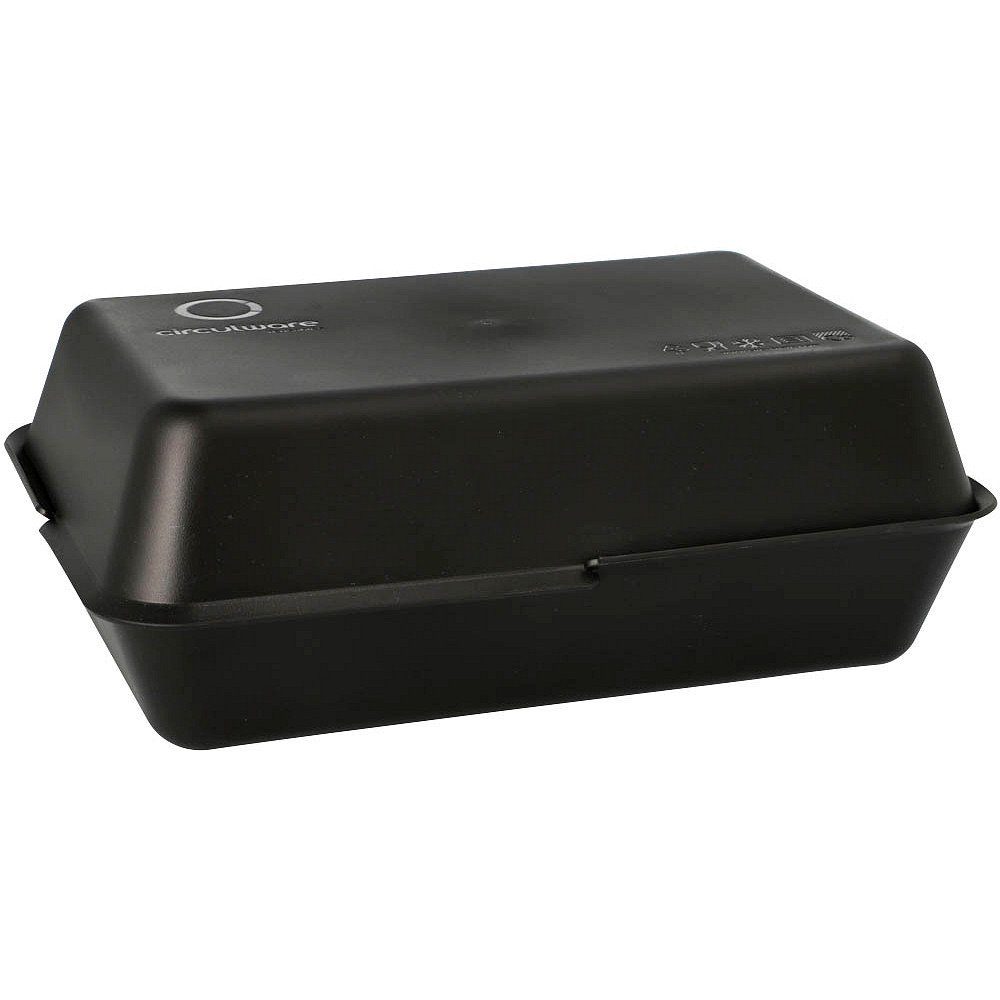 24 Mehrweg-Foodboxen PAPSTAR Polypropylen Lunchbox schwarz, 23,4x15,6cm