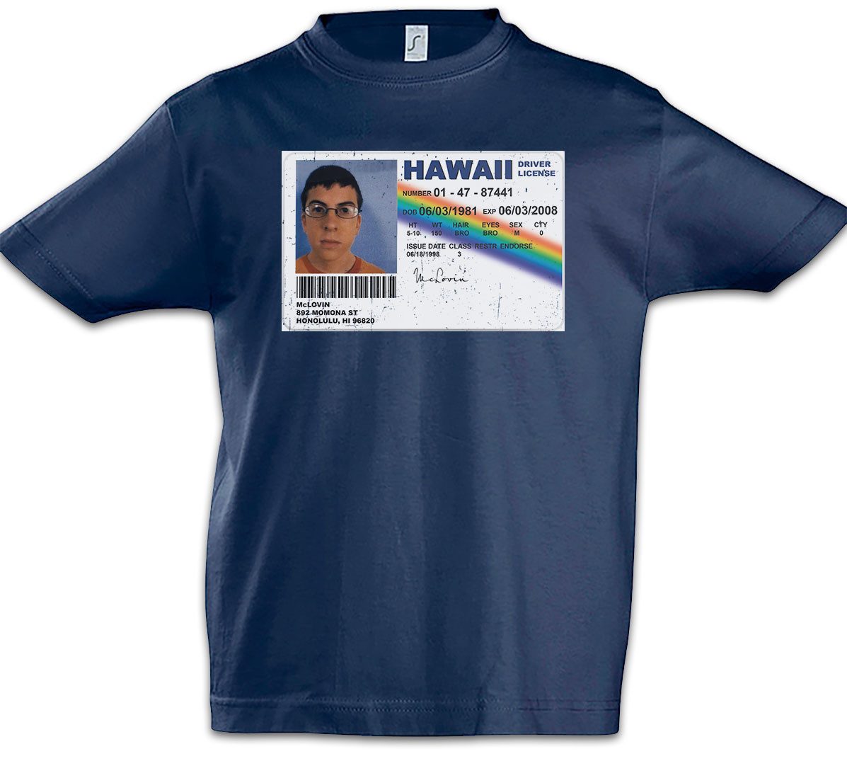 Print-Shirt McLovin Kinder T-Shirt Superbad Film Teenie Komödie Highschool Party