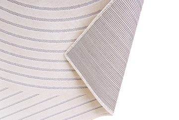Teppich ILLUSION 230x160cm creme beige, riess-ambiente, rechteckig, Höhe: 5 mm, Wohnzimmer · Baumwolle · Viskose · geometrisches Design · Kurzflor