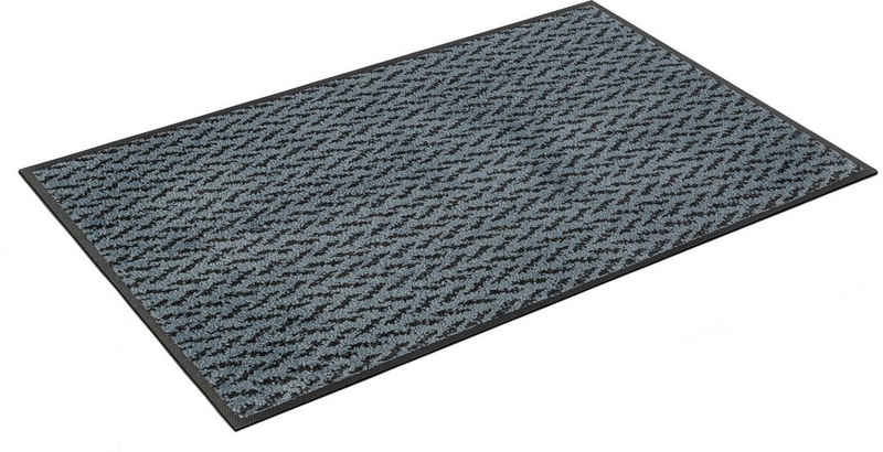 Fußmatte Duo Denim, wash+dry by Kleen-Tex, rechteckig, Höhe: 9 mm, Schmutzfangmatte, rutschhemmend, In- und Outdoor geeignet, waschbar