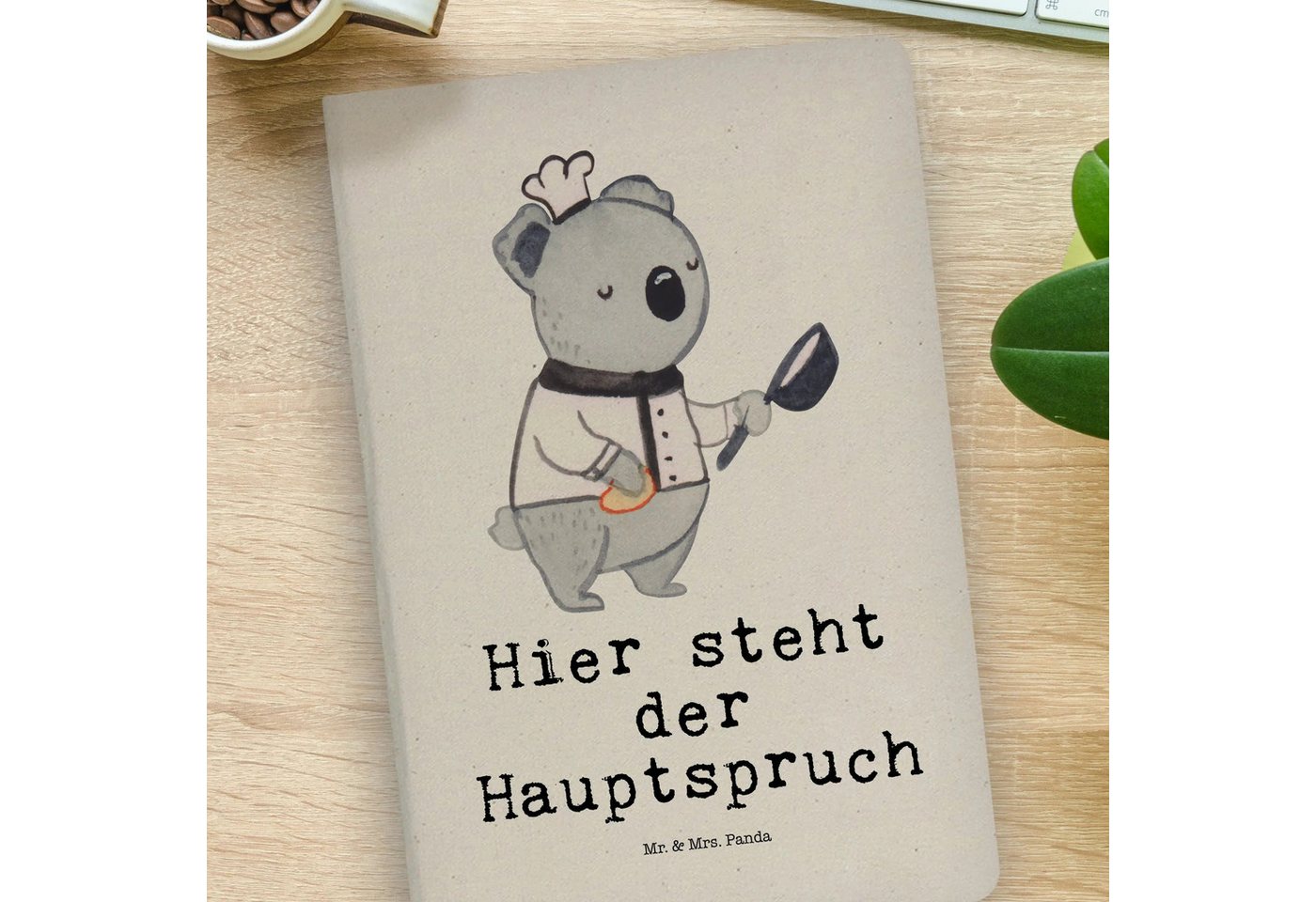 Thumbnail - Mr. & Mrs. Panda Notizbuch Beikoch Herz - Transparent - Geschenk, Notizbuch Aus Baumwolle, selbs Mr. & Mrs. Panda, Bezau...