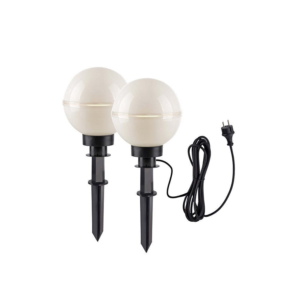 Just Light. Außen-Dekoleuchten Hemis 2-teilig Weiß Ø 30 cm günstig online kaufen