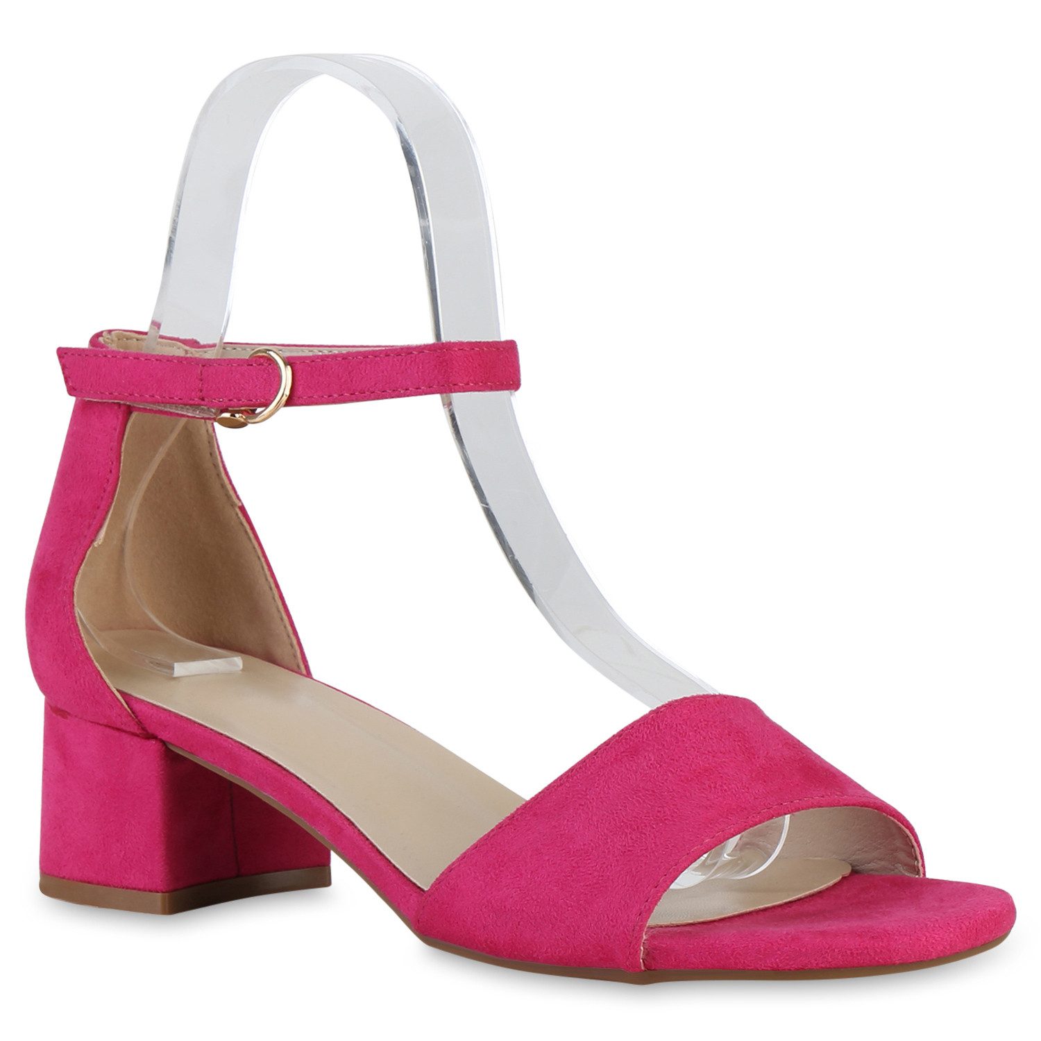 VAN HILL 841131 Sandalette Damen Klassische Сандалеты Elegante Basic Leder-Optik