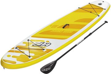 BESTWAY SUP-Board 65348 Hydro-Force SUP Touring Board "Aqua Cruise", (Komplett Set), inklusive Pumpe, Paddel, Coil-Leash, 1 Finne