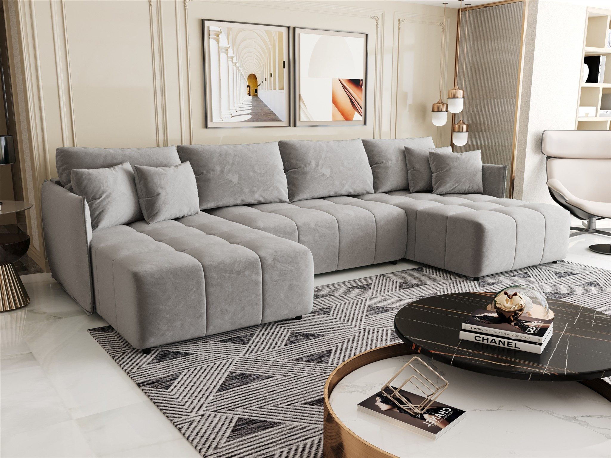 Fun Möbel Wohnlandschaft Sofa TREVISO in günstig online kaufen