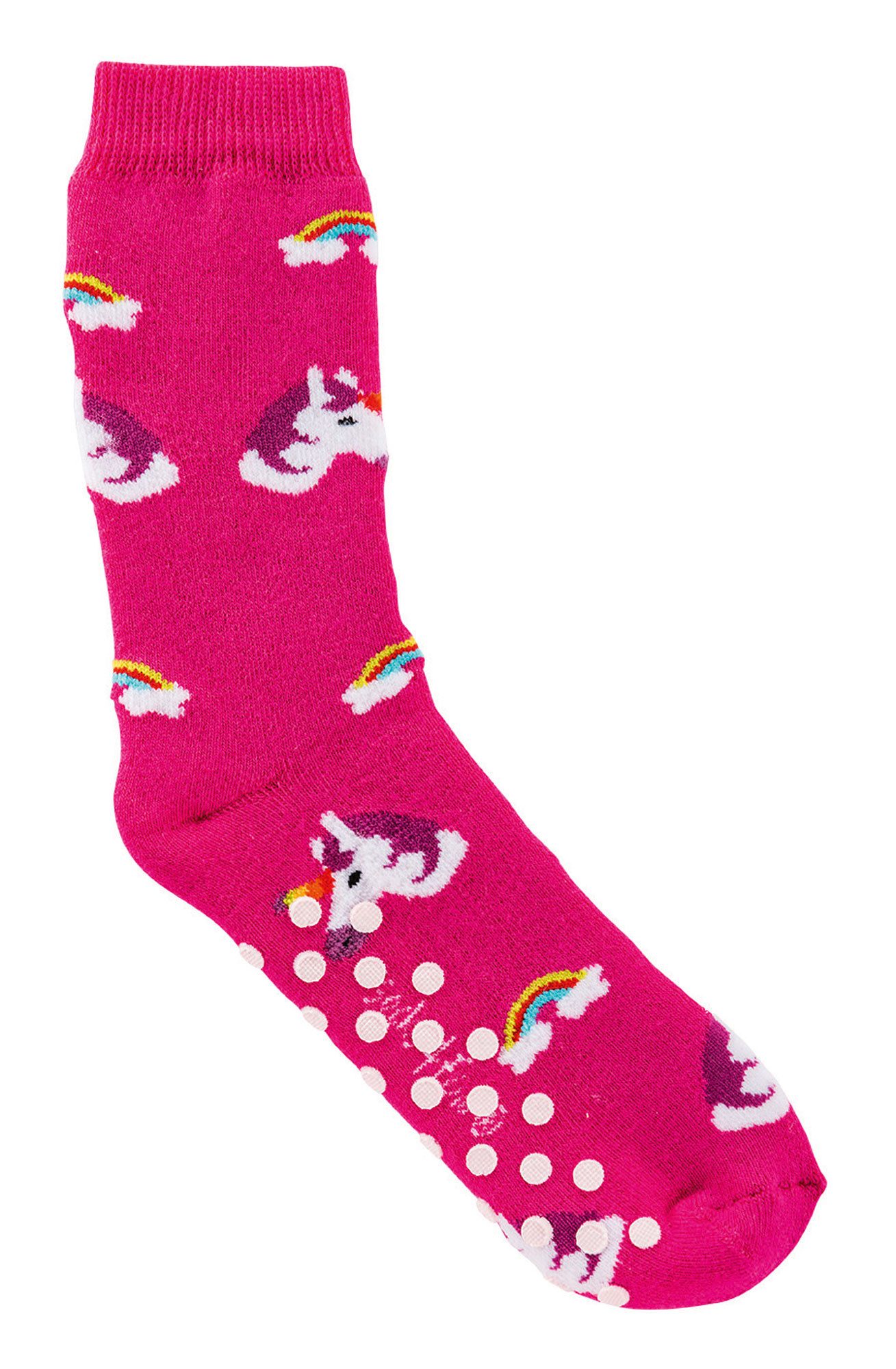 Wowerat ABS-Socken 3 Paar Kinder Stoppersocken Einhorn, Vollfrottee ABS Kindersöckchen
