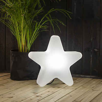 STAR TRADING Gartenleuchte Outdoor Leuchte Gardenlight Stern E27 mit Erdspieß, keine Angabe, Leuchtmittel enthalten: Nein, warmweiss, LED Weihnachtssterne