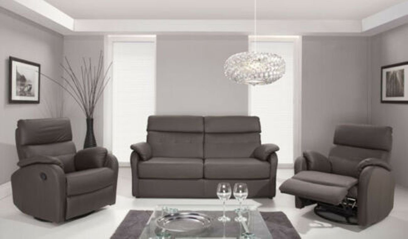 Europe Couch 3-Sitzer Leder Couch, Sofas Sofa in Dreisitzer Made JVmoebel Polster