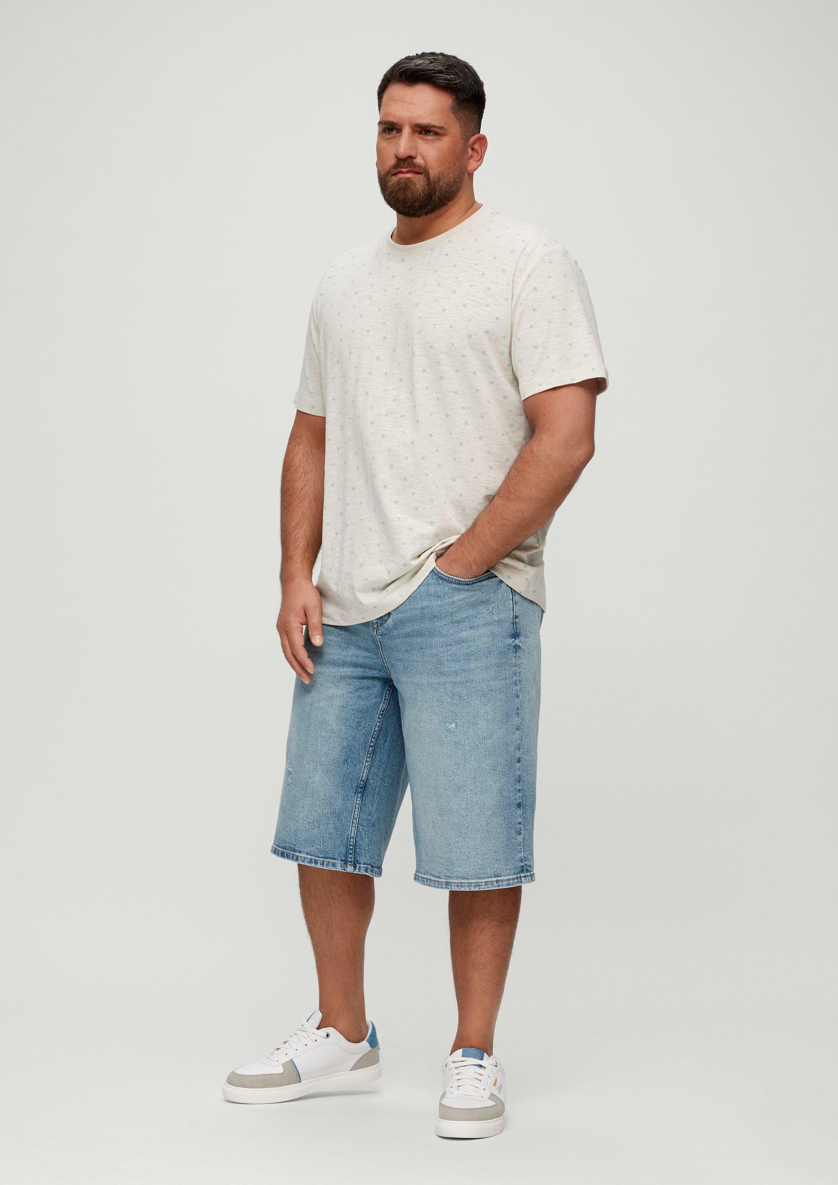 s.Oliver Jeansshorts Jeans-Bermuda Casby / Relaxed Fit / Mid Rise / Straight Leg Waschung