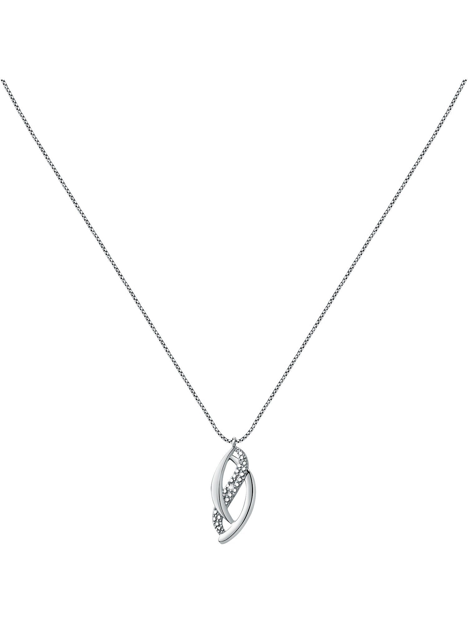 Collier CHRIST Damen-Kette 375er Weißgold 1 Diamant