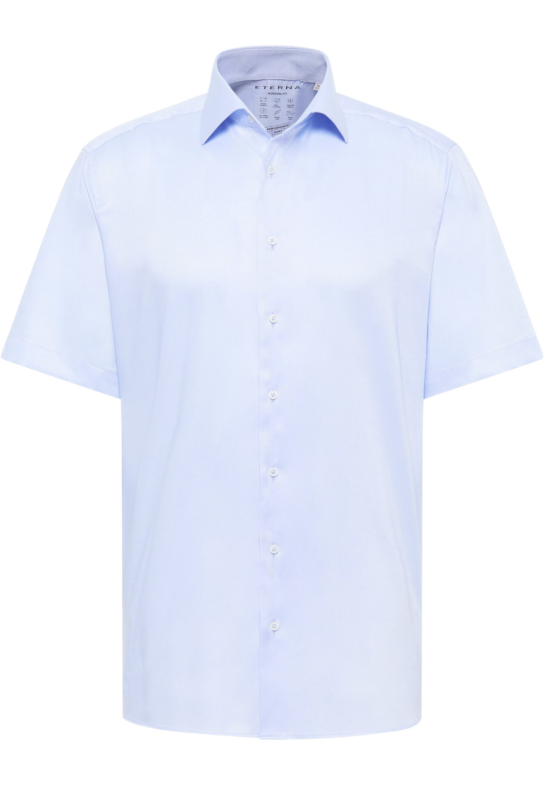 Kurzarmhemd - Modern Fit - Businesshemd - Performance Shirt Natté-Stretch