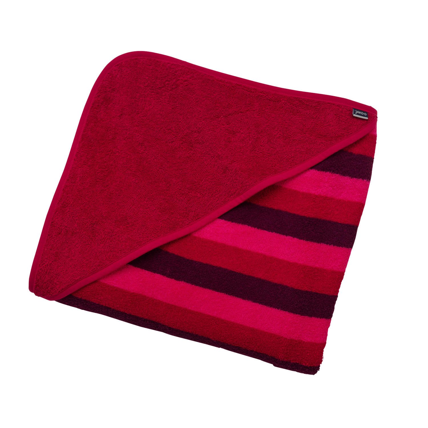 JAKO-O Handtücher JAKO-O Kapuzenhandtuch Kinder 140 x140cm, traube gestreif günstig online kaufen