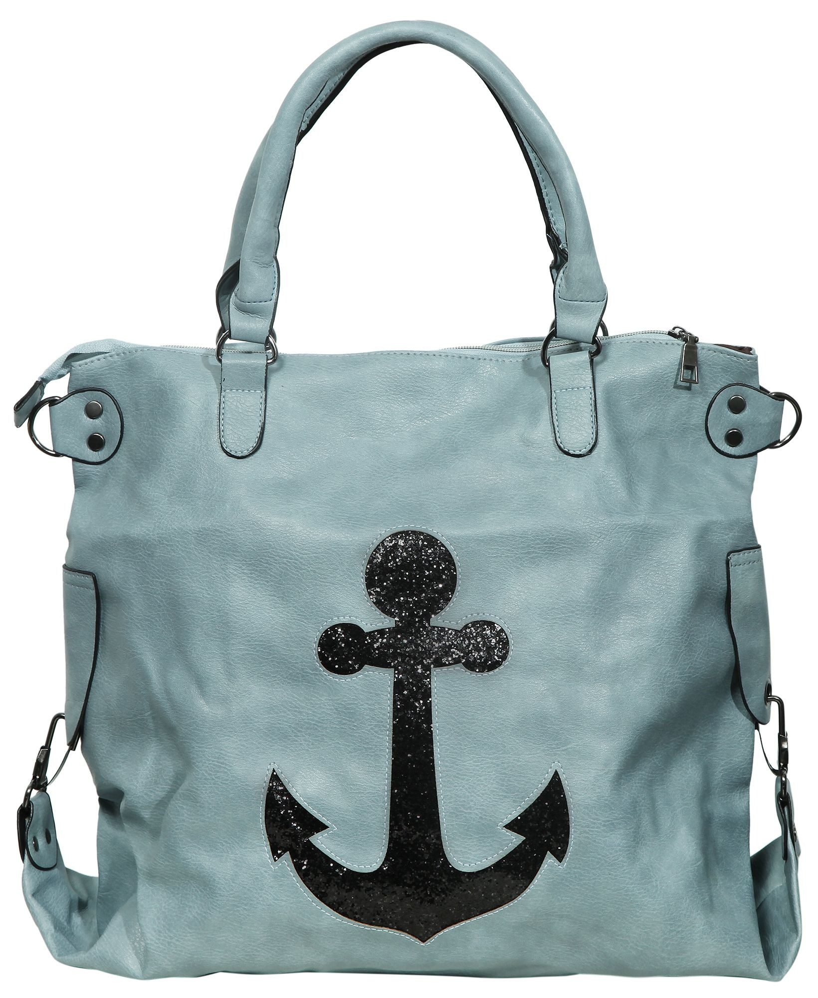 Cham Cham Bauchtasche Die maritime Schultertasche wurde aus Lederimitation gefertigt