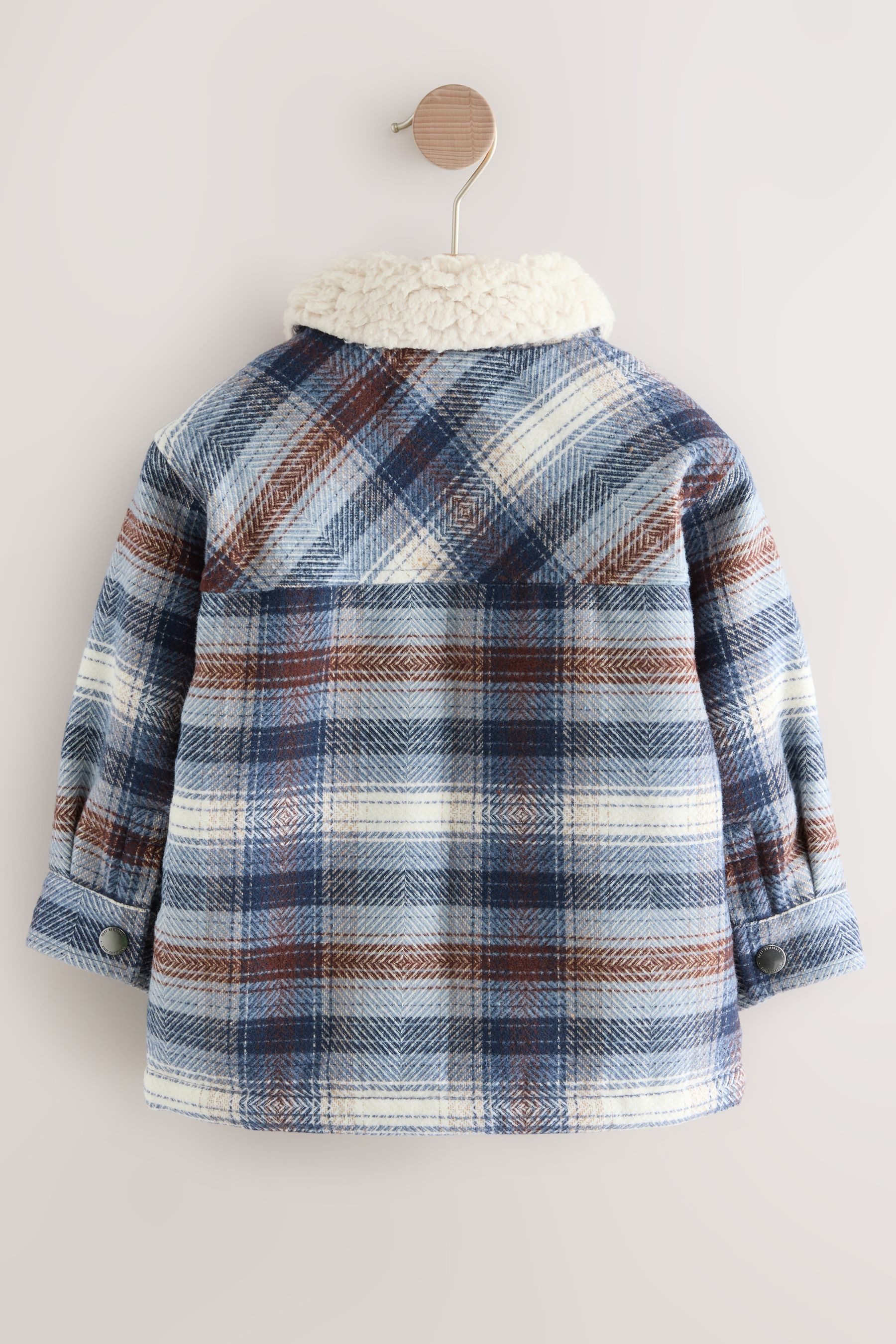 Next Hemdjacke Karierte Hemdjacke mit Teddyfellfutter günstig online kaufen