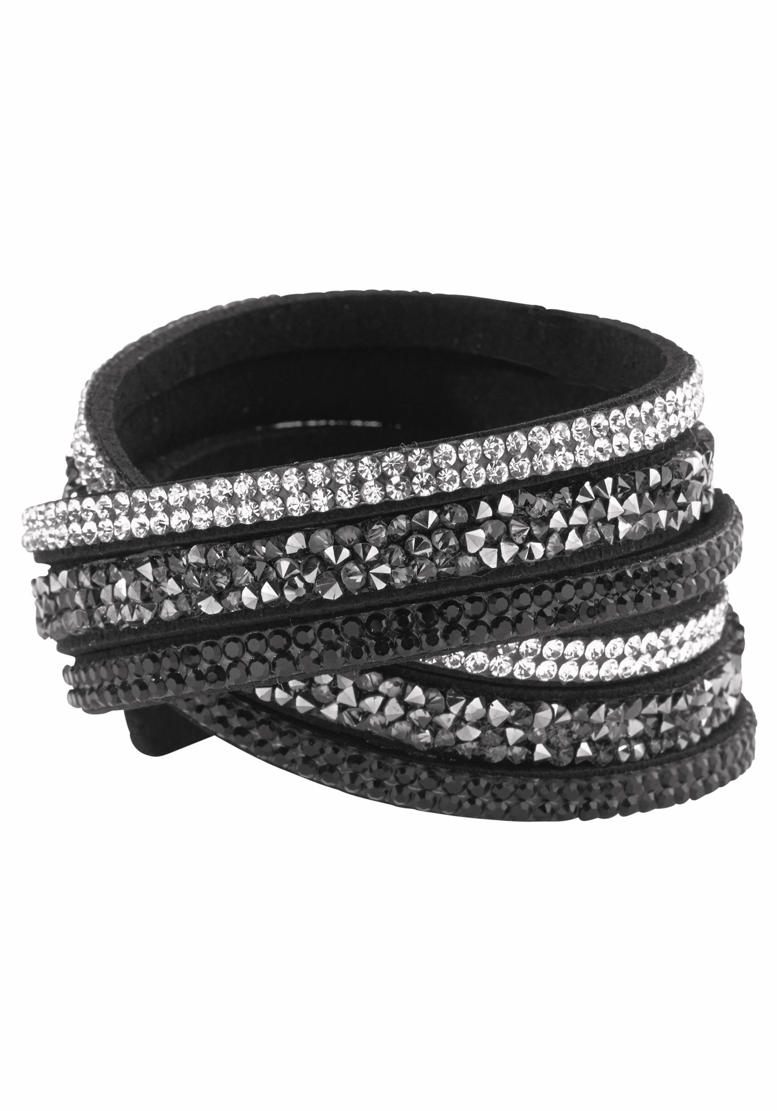 Firetti Armband Wickelarmband, mit Glasstein