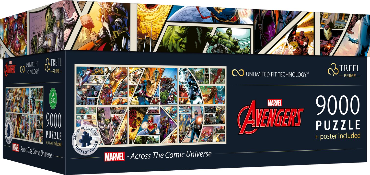 Trefl Puzzle Marvel - Across the Comic Universe 9000 Teile Puzzle, 9000 Puz günstig online kaufen