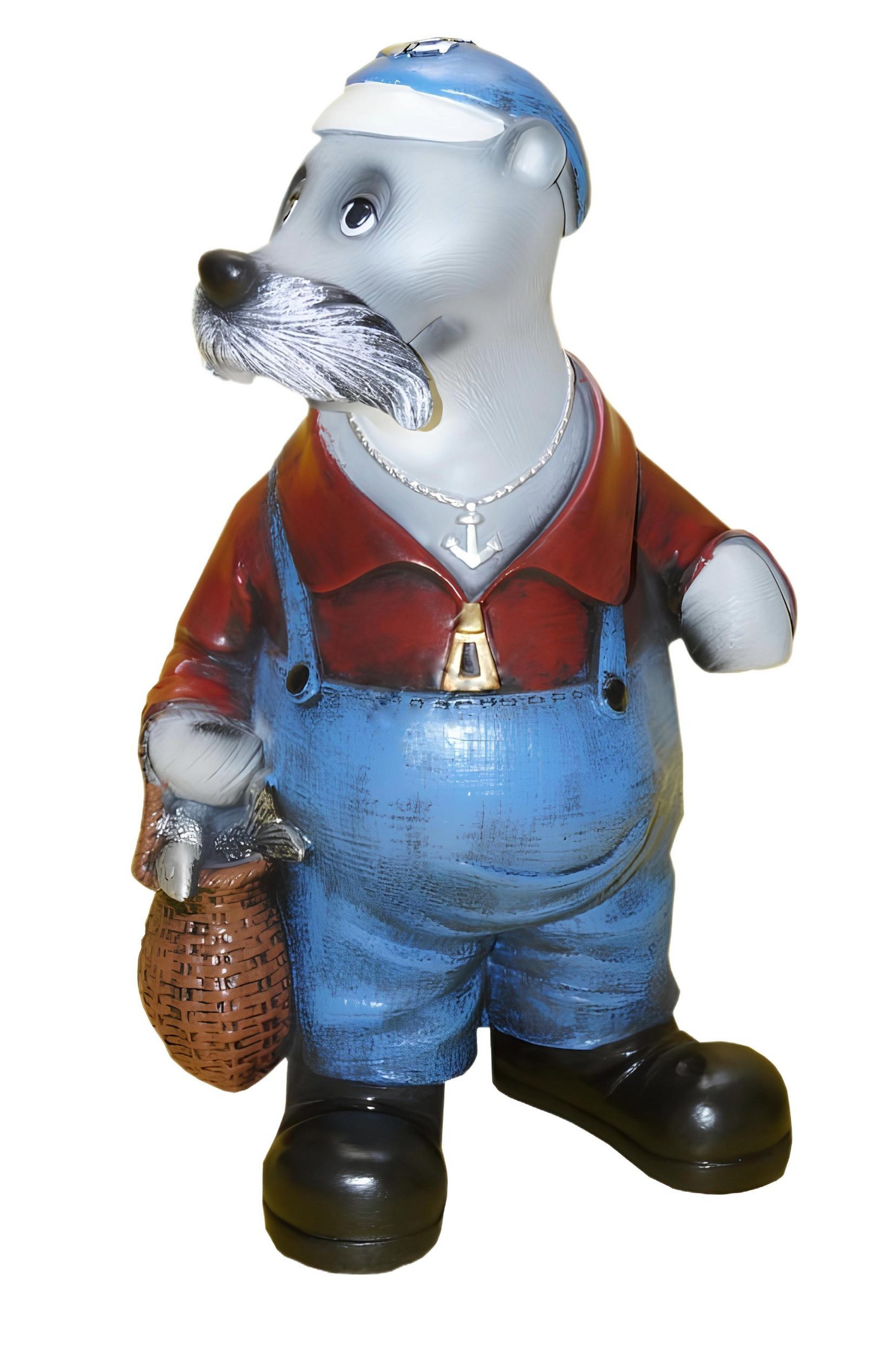 JVmoebel Tierfigur Elegante Seelöwe Statue aus hochwertigem Material für stilvolle Deko (Dichtung Material: Kunststoff 70 cm Höhe), Made in Europa