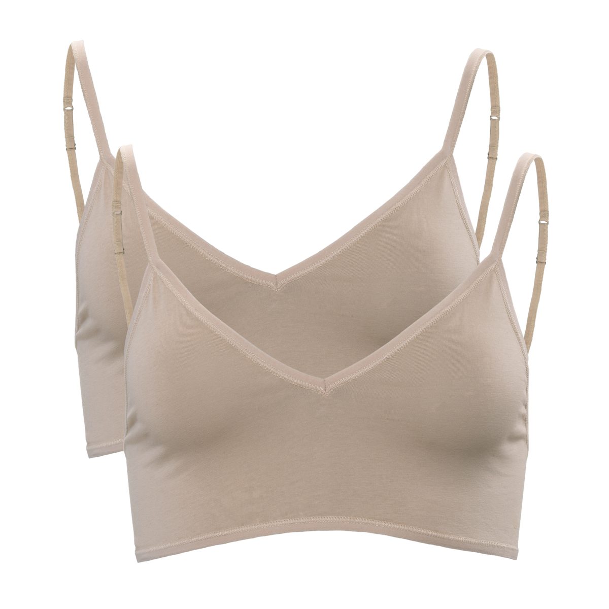LIVING CRAFTS Bustier TAMILLA, 2er Pack GOTS zertifiziert